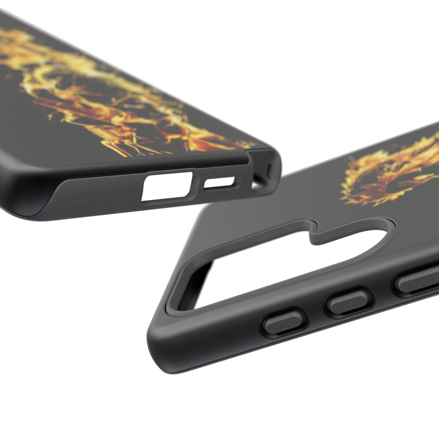 Phone Case - Demon Slayer Rengoku Flame Design Tough Case