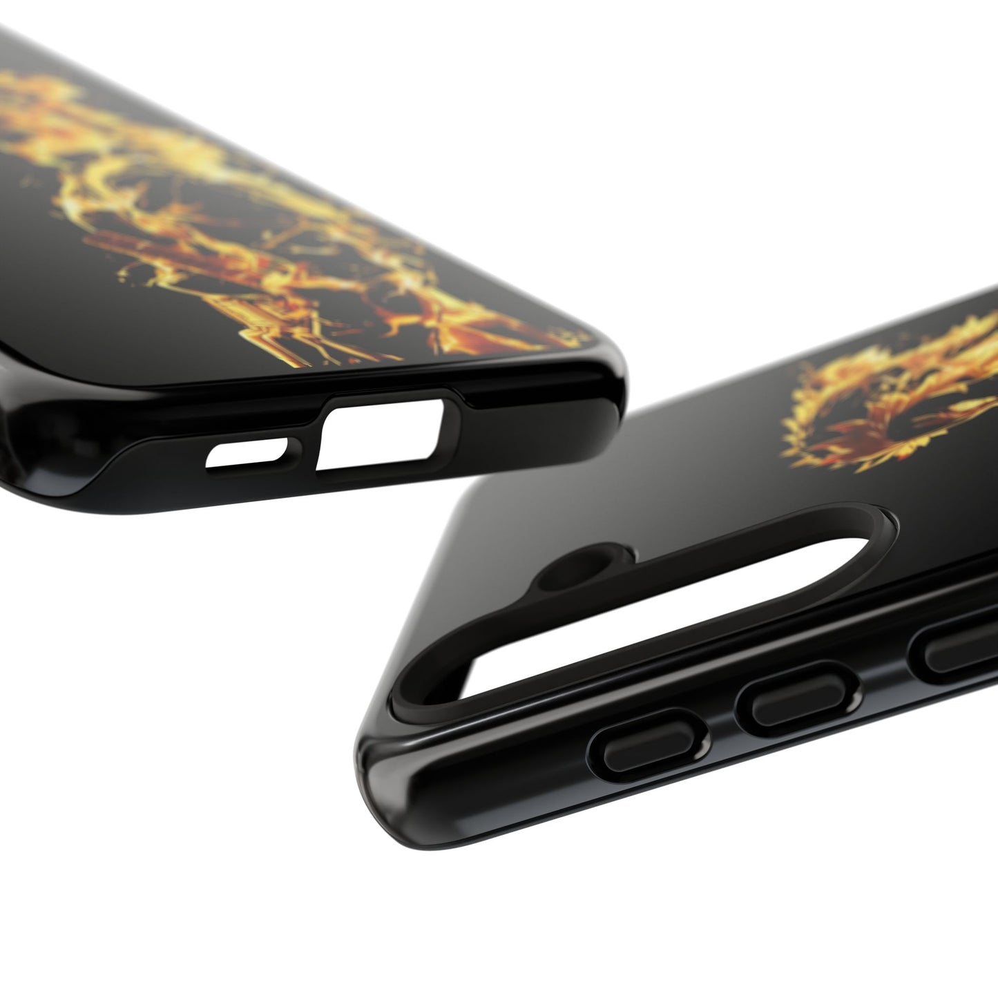 Phone Case - Demon Slayer Rengoku Flame Design Tough Case