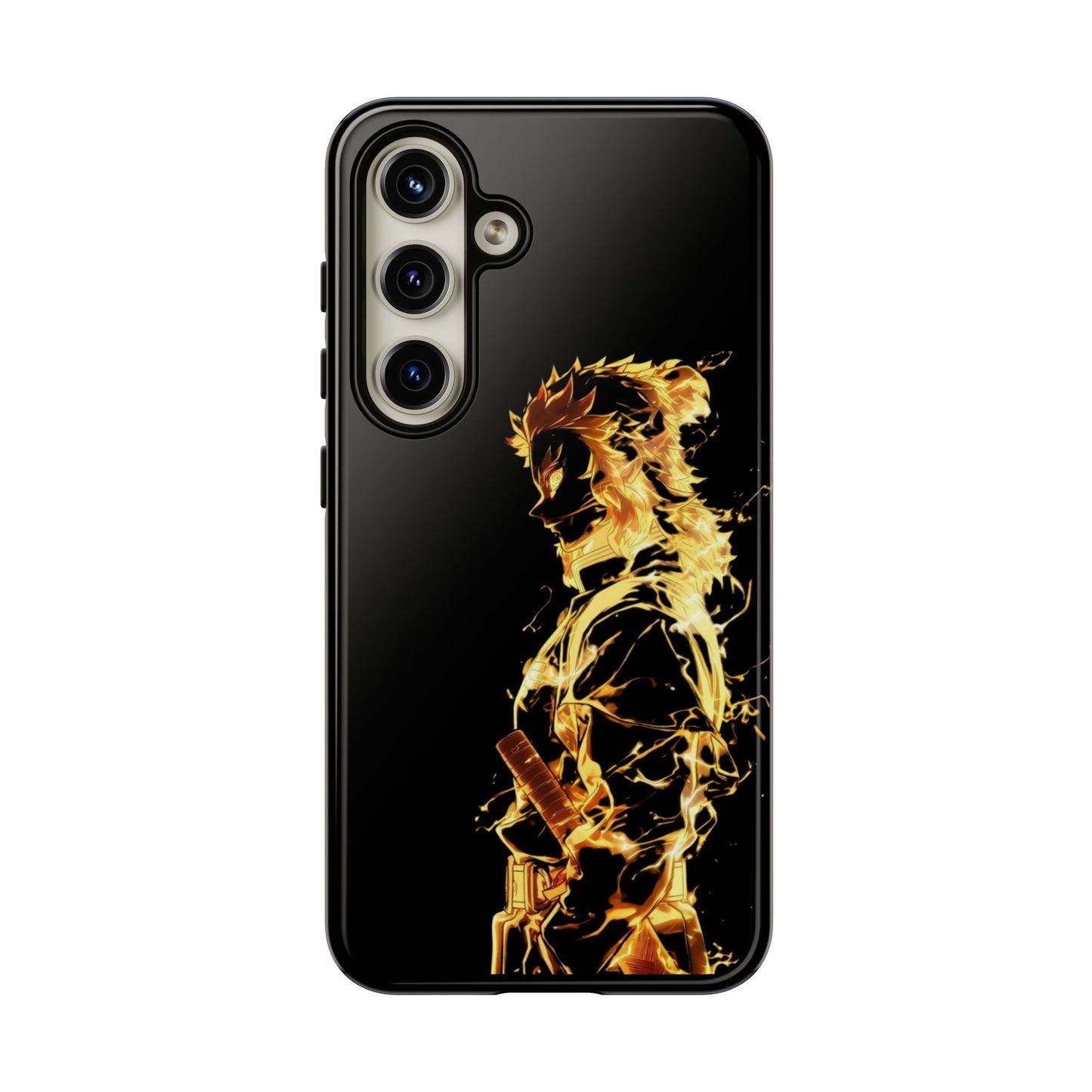 Phone Case - Demon Slayer Rengoku Flame Design Tough Case