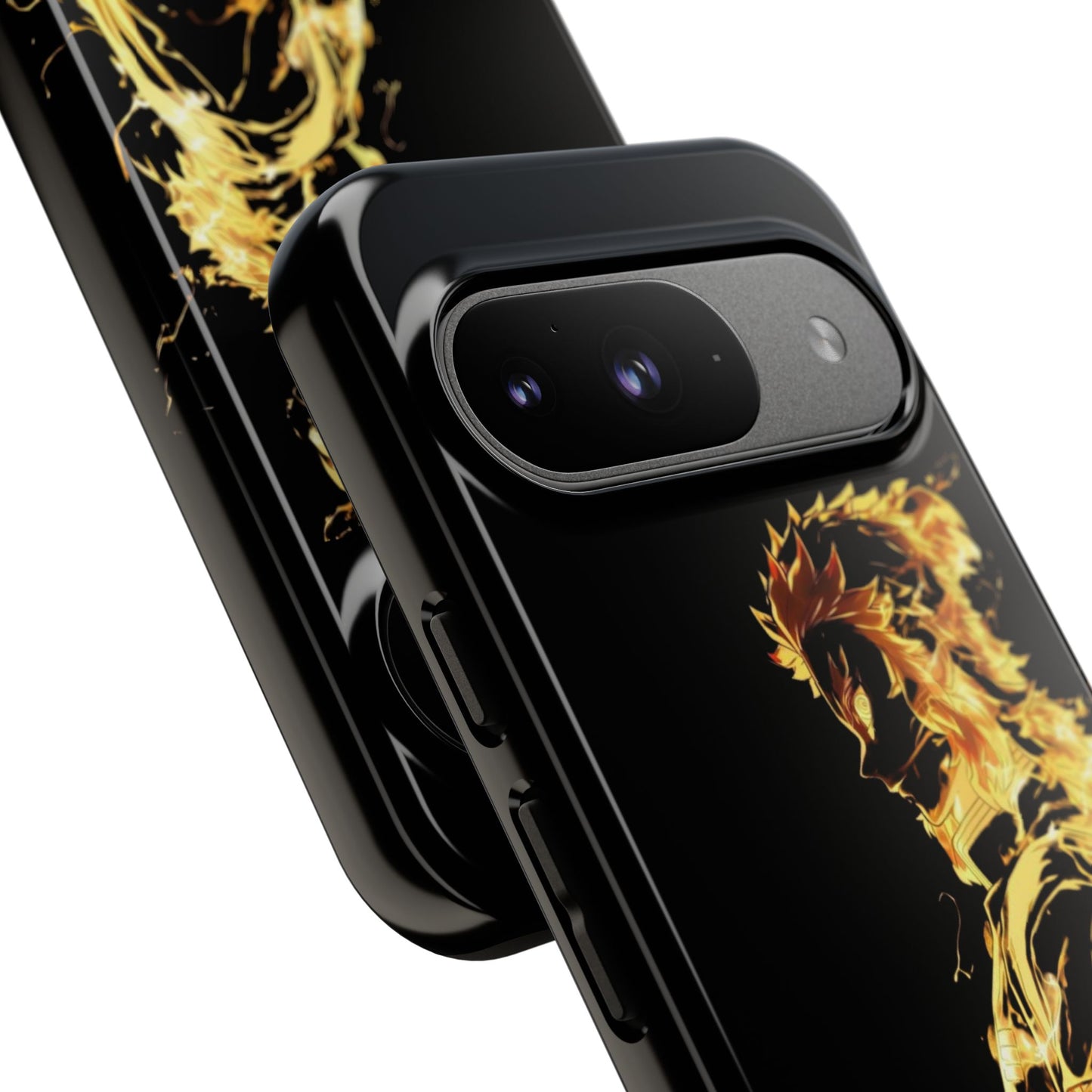 Phone Case - Demon Slayer Rengoku Flame Design Tough Case