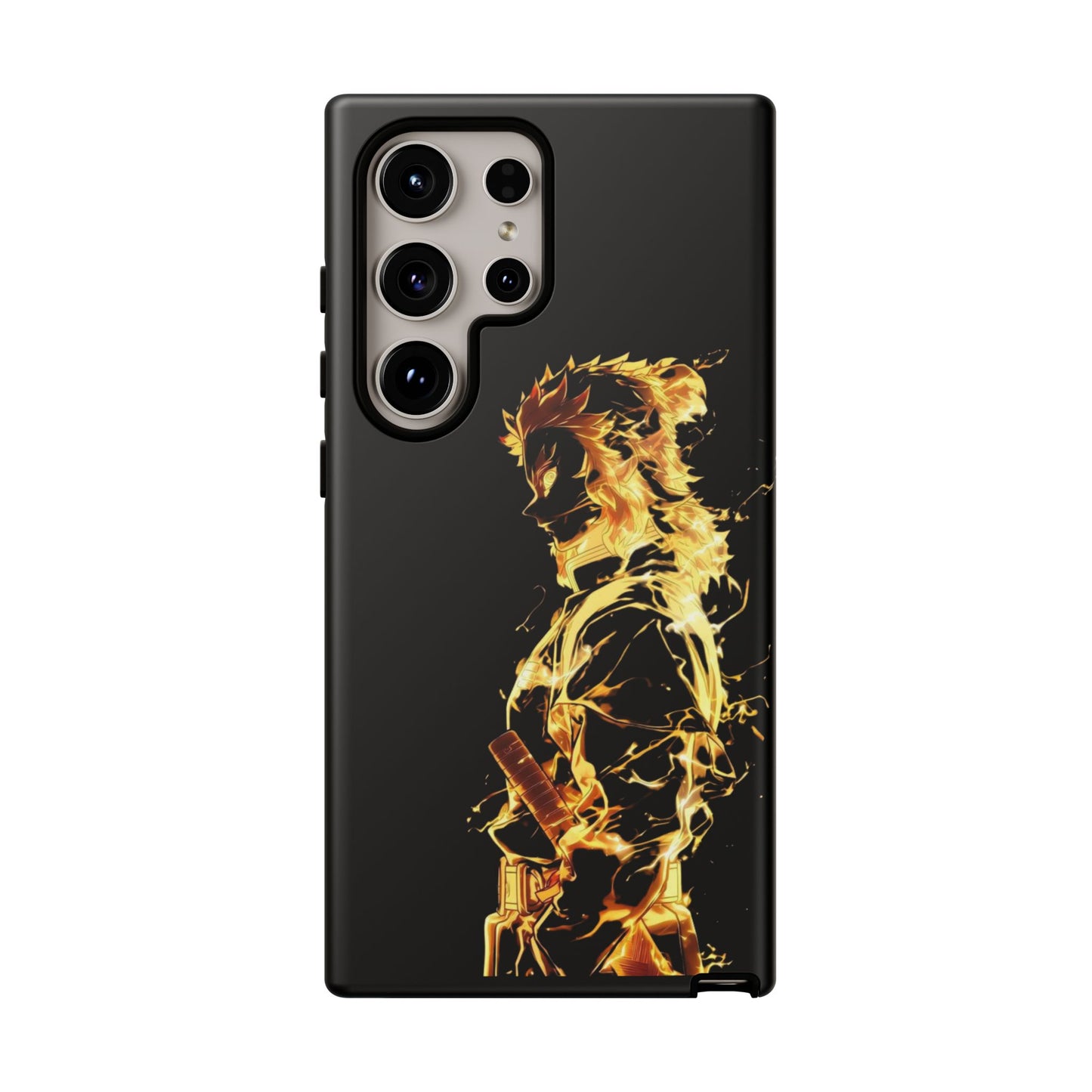 Phone Case - Demon Slayer Rengoku Flame Design Tough Case