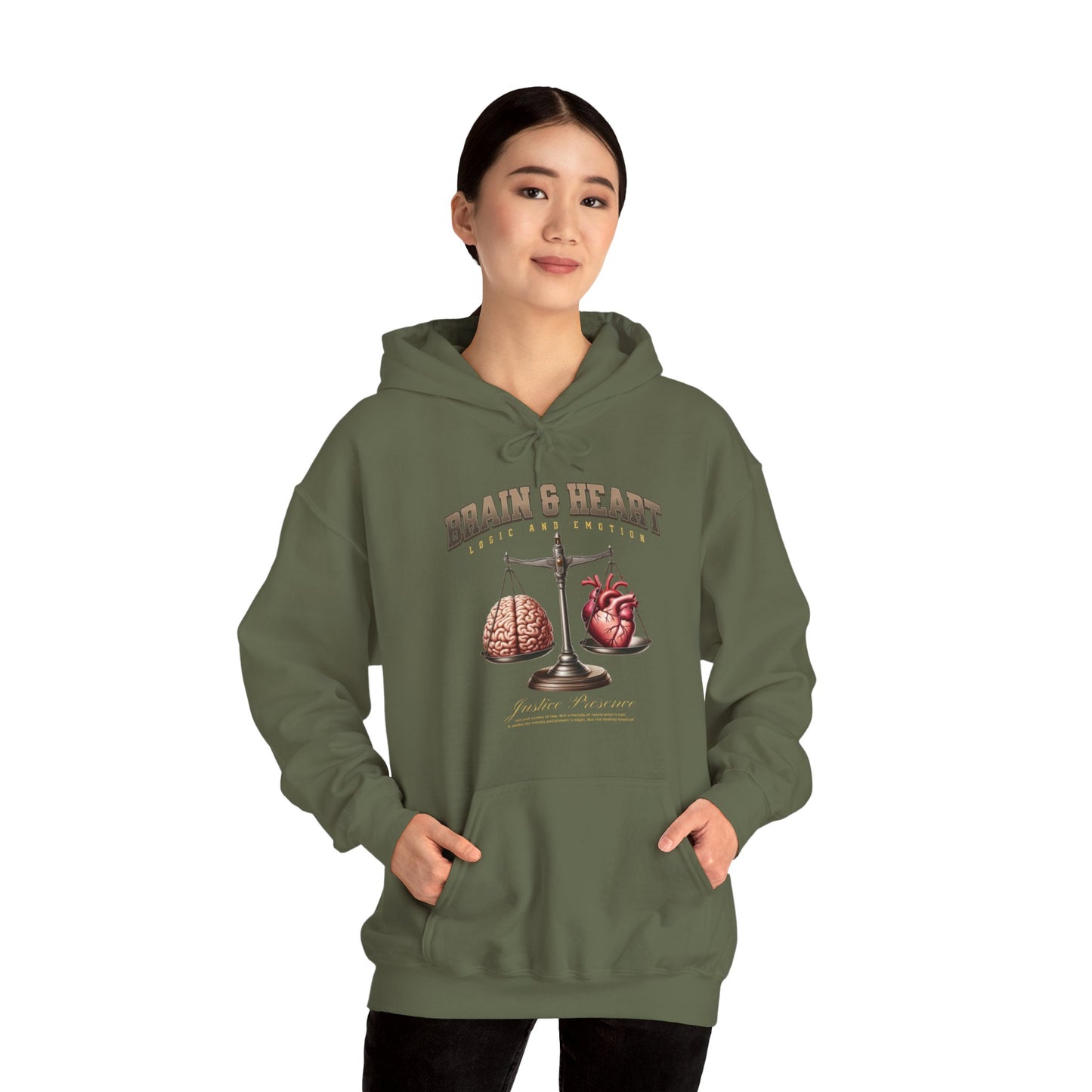 Brain and Heart Unisex Hoodie