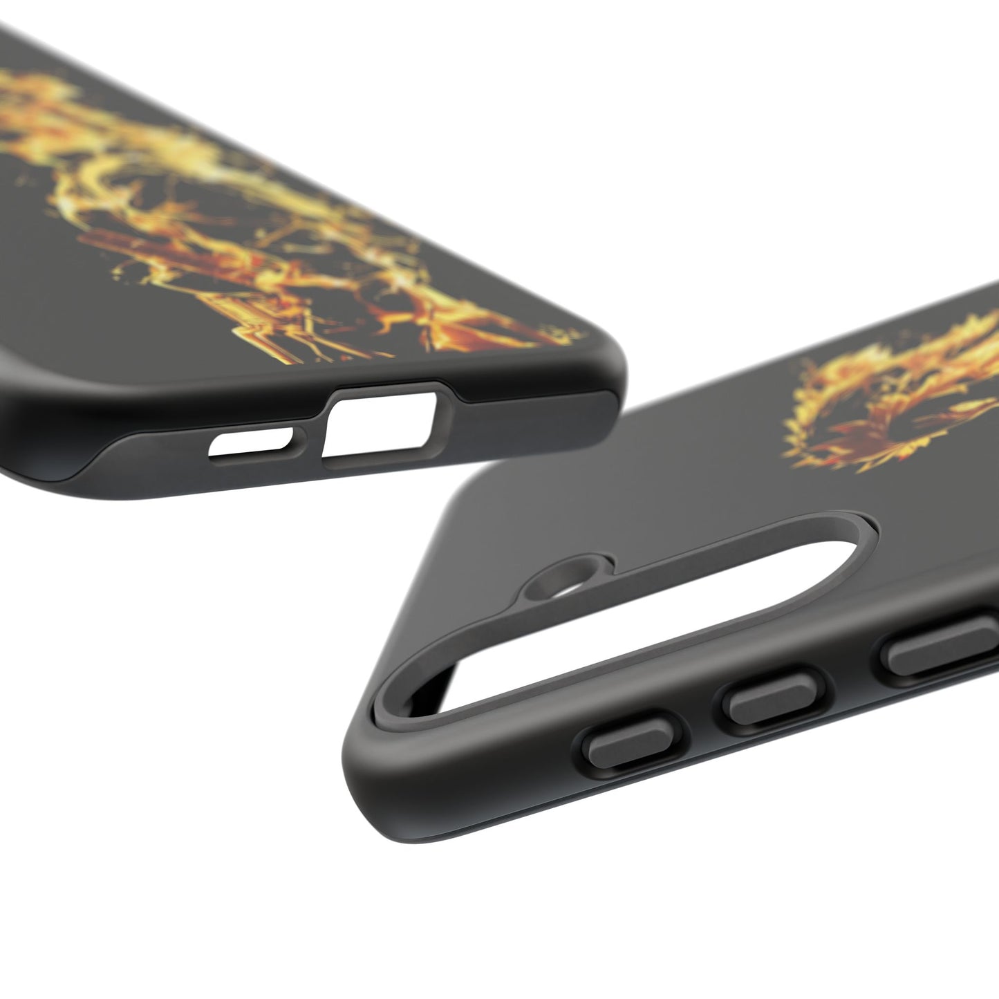 Phone Case - Demon Slayer Rengoku Flame Design Tough Case