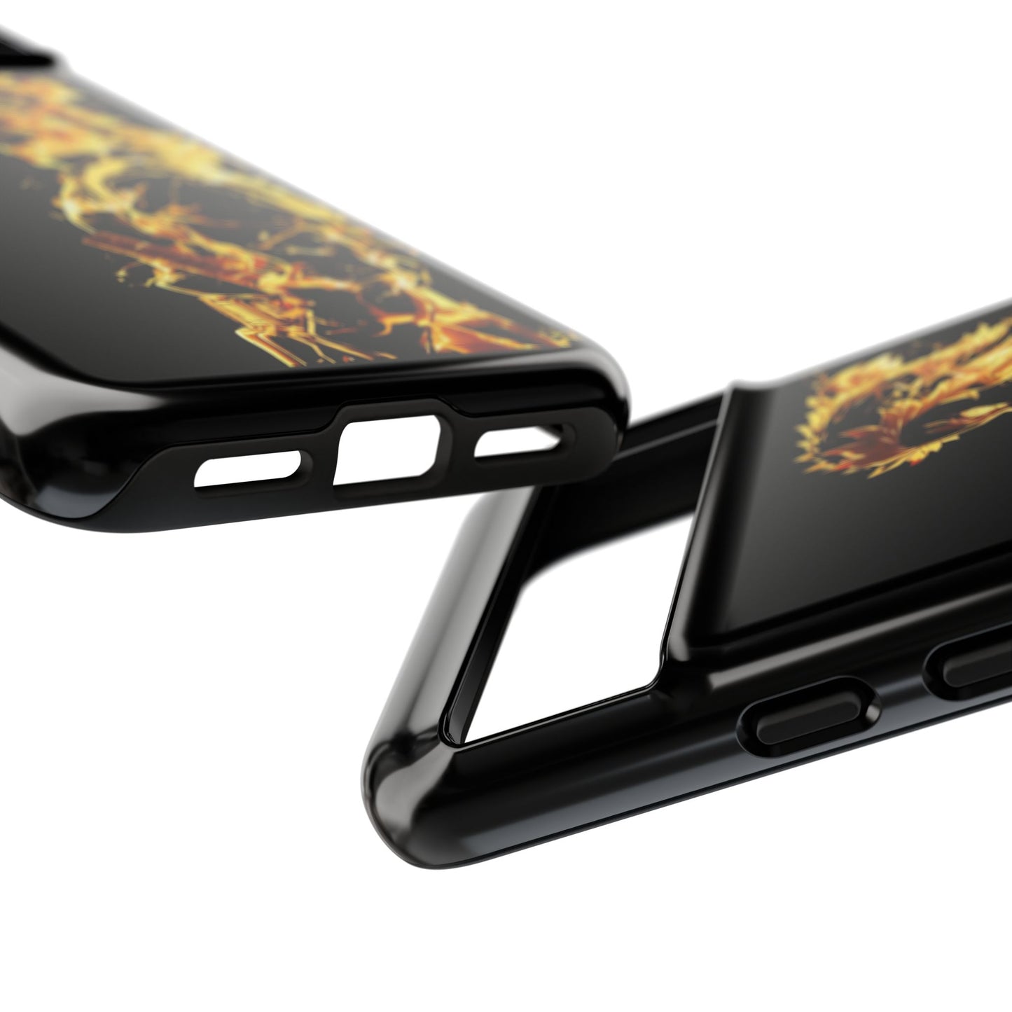 Phone Case - Demon Slayer Rengoku Flame Design Tough Case