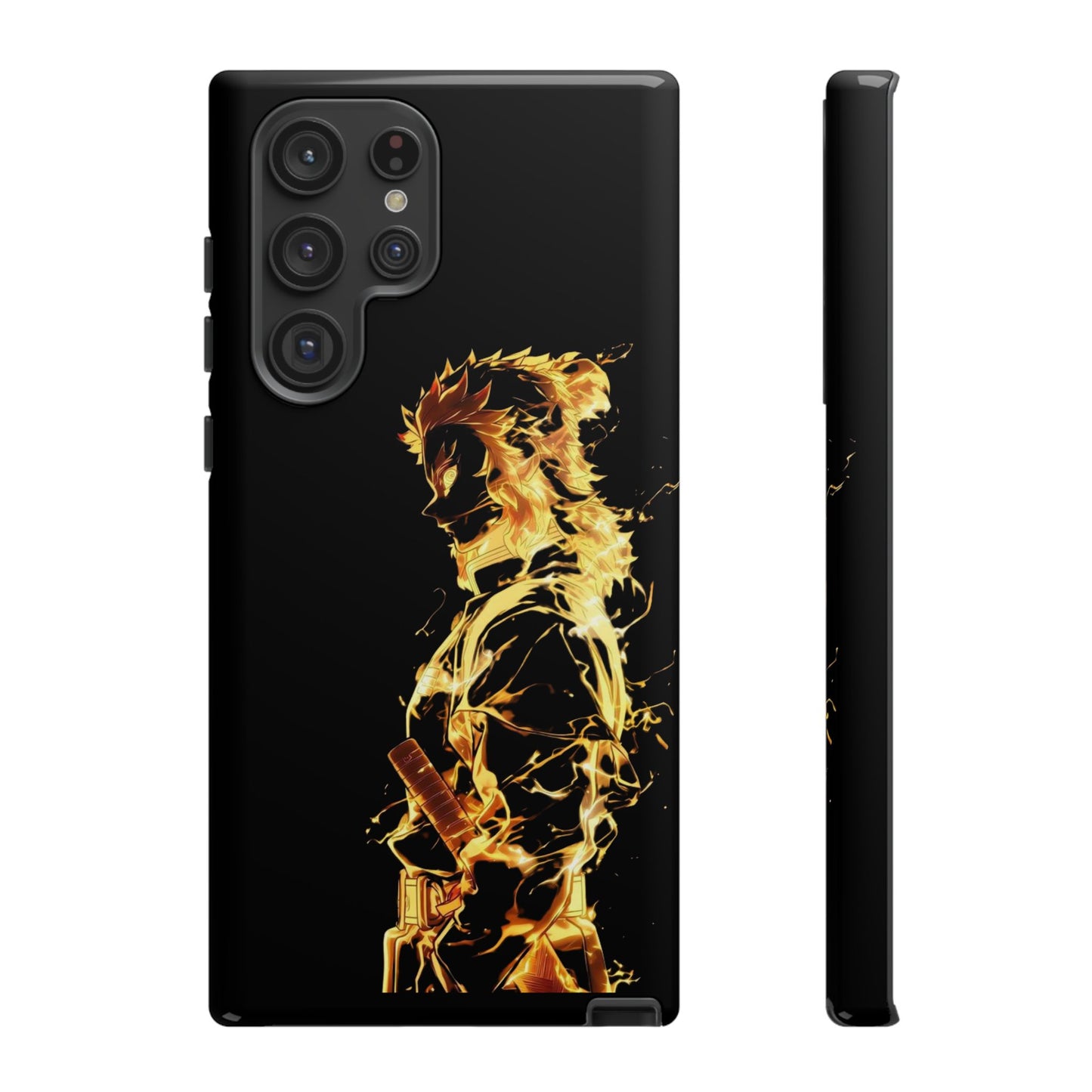Phone Case - Demon Slayer Rengoku Flame Design Tough Case