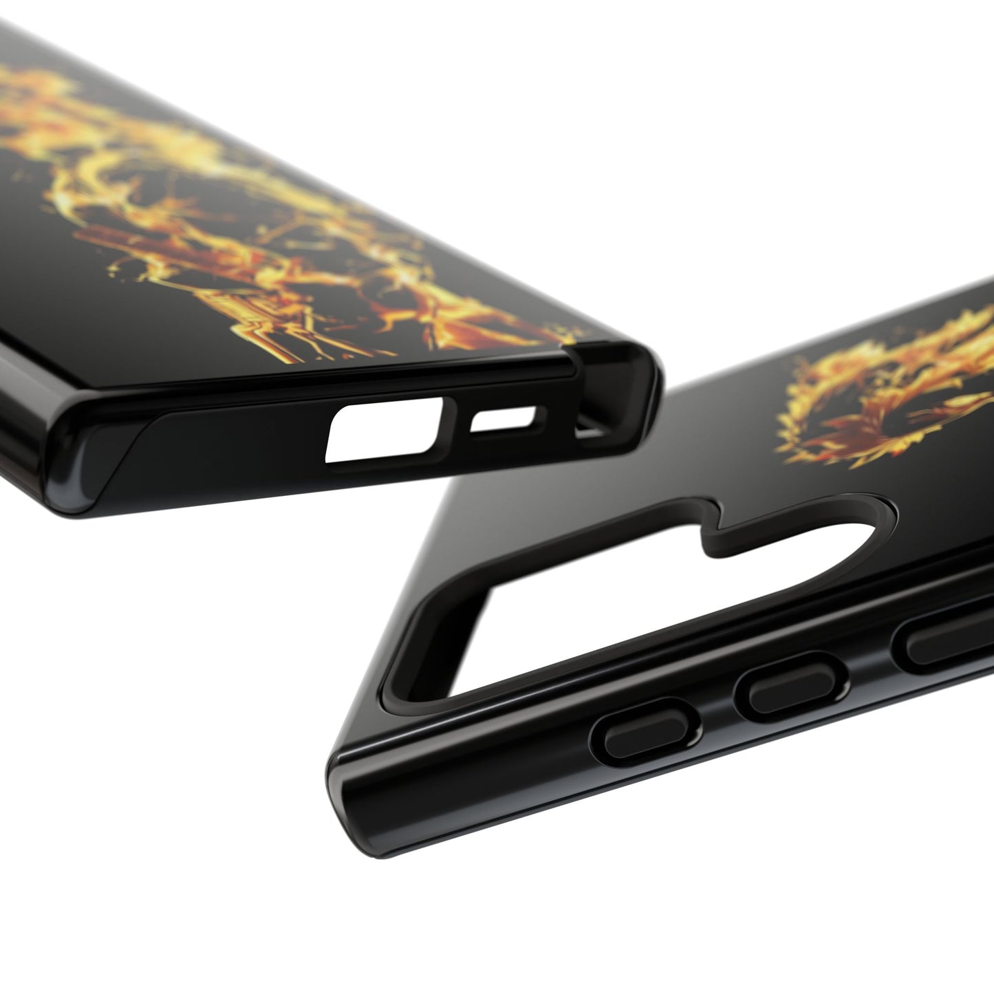 Phone Case - Demon Slayer Rengoku Flame Design Tough Case