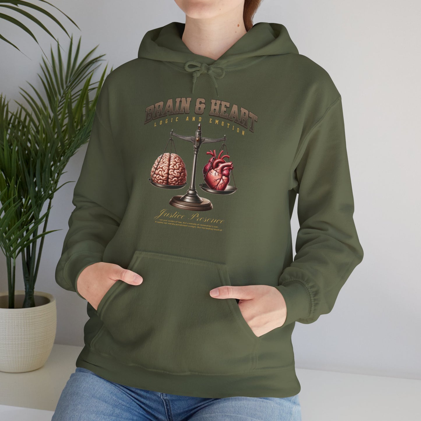 Brain and Heart Unisex Hoodie