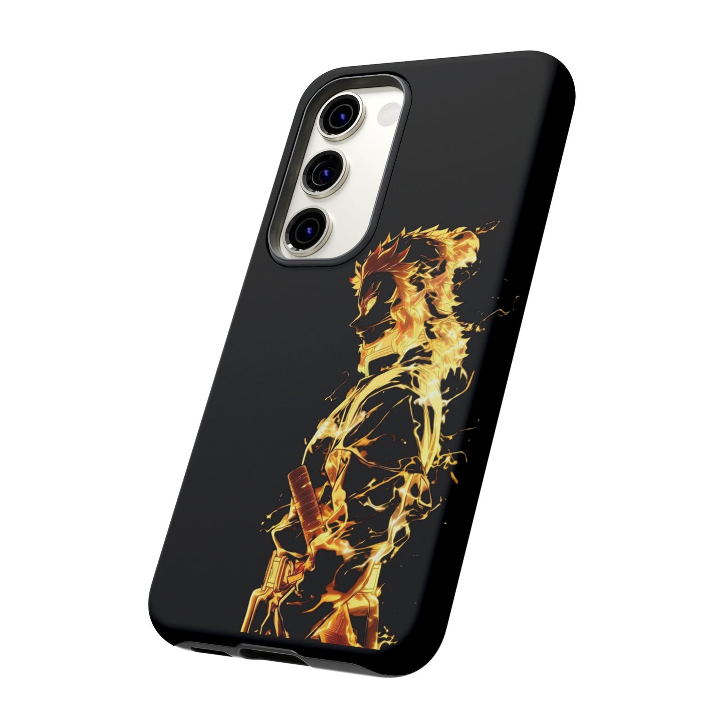 Phone Case - Demon Slayer Rengoku Flame Design Tough Case