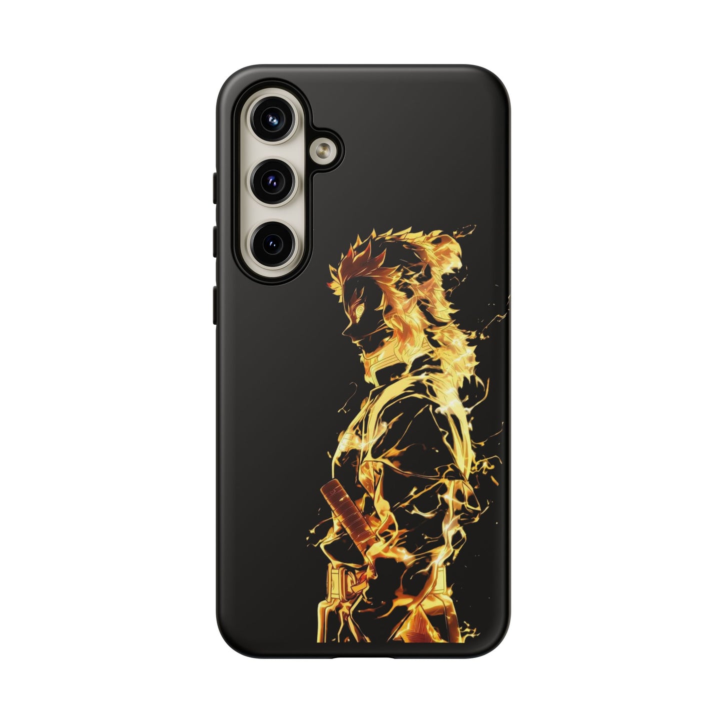 Phone Case - Demon Slayer Rengoku Flame Design Tough Case
