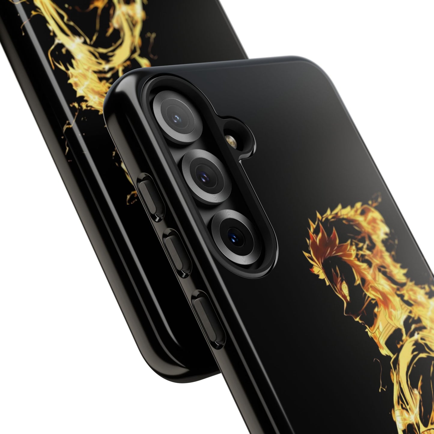 Phone Case - Demon Slayer Rengoku Flame Design Tough Case