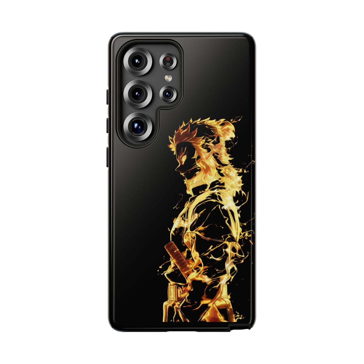 Phone Case - Demon Slayer Rengoku Flame Design Tough Case