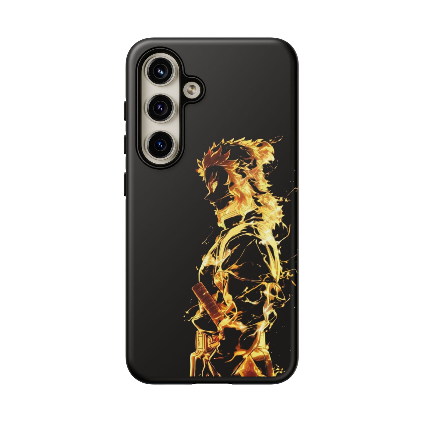 Phone Case - Demon Slayer Rengoku Flame Design Tough Case