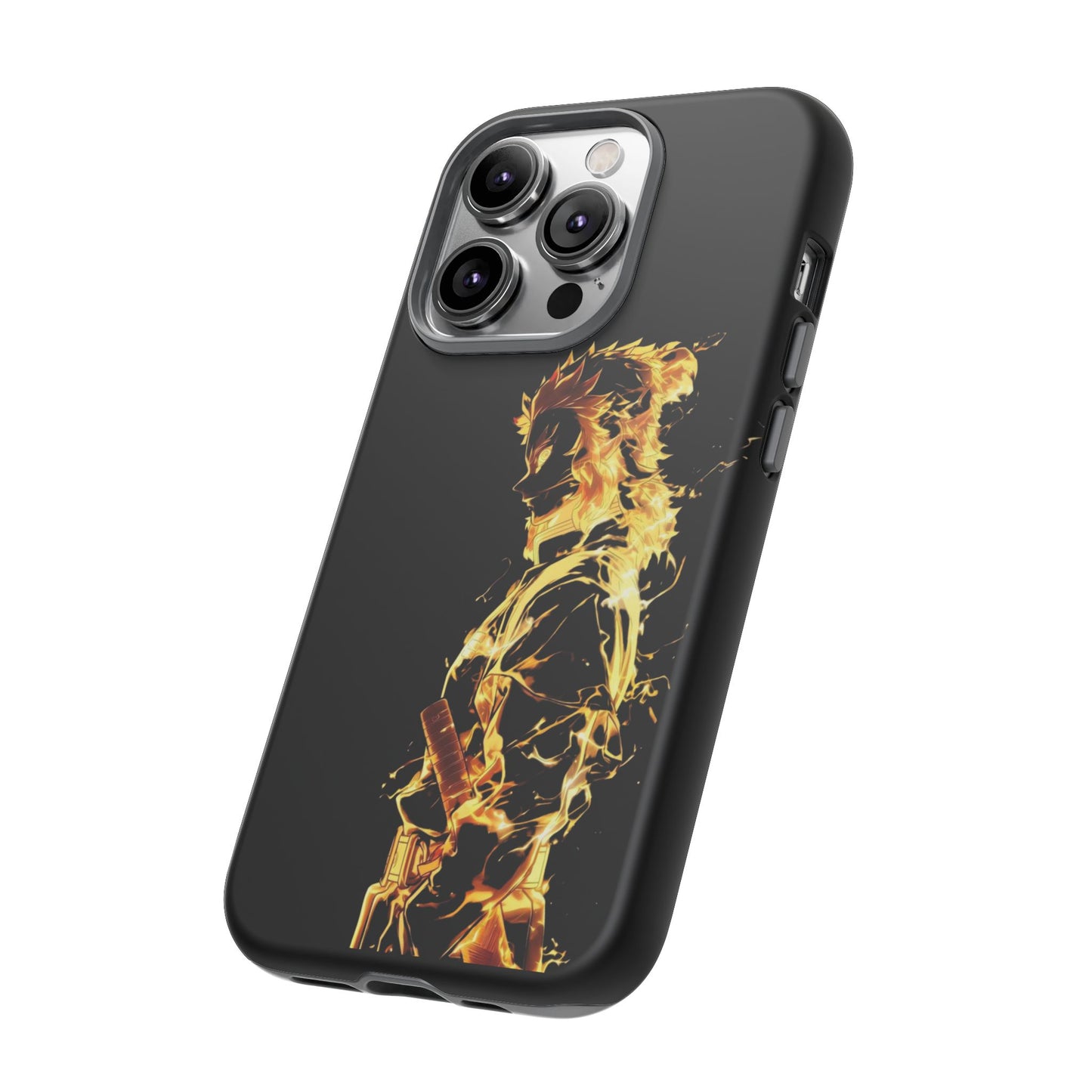 Phone Case - Demon Slayer Rengoku Flame Design Tough Case