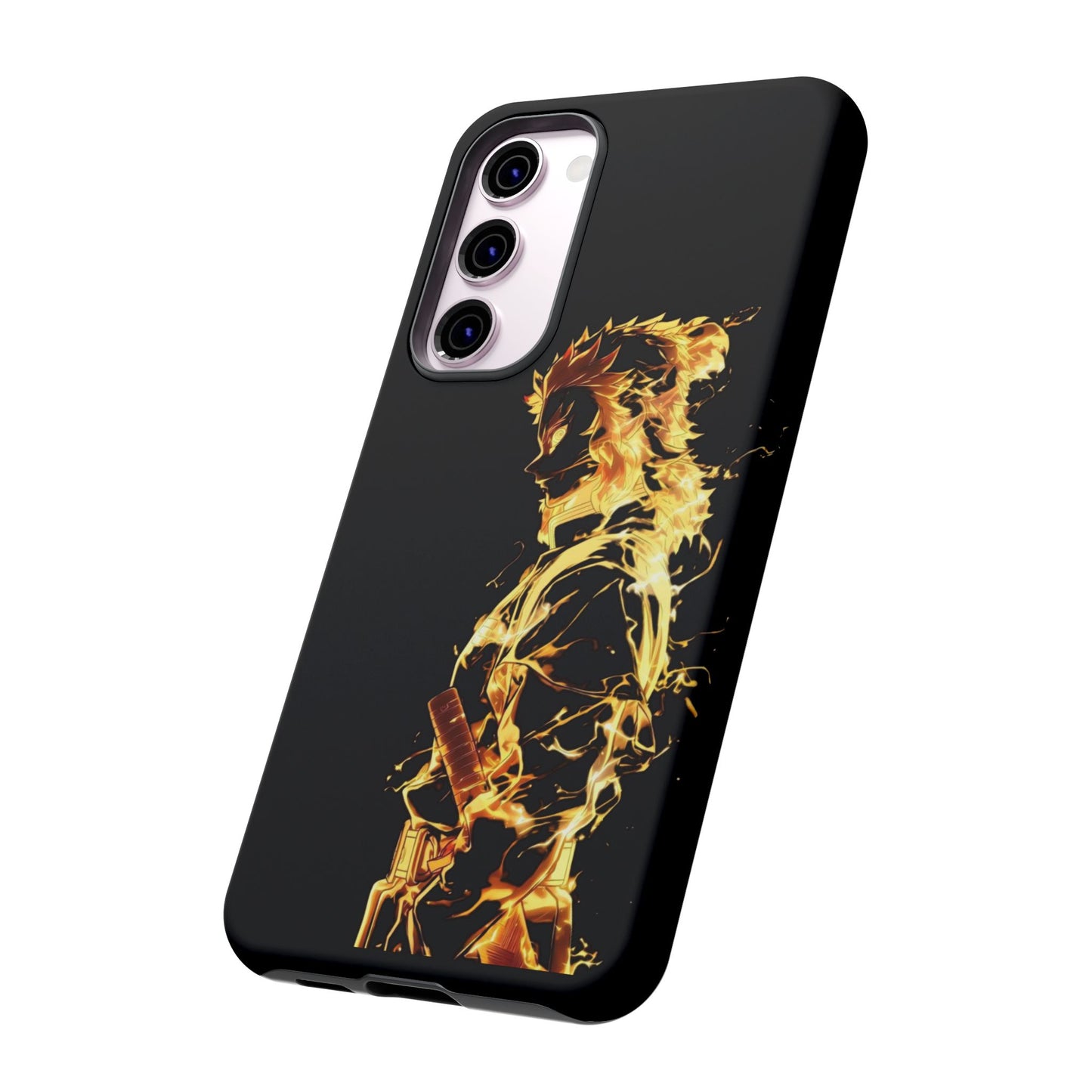 Phone Case - Demon Slayer Rengoku Flame Design Tough Case