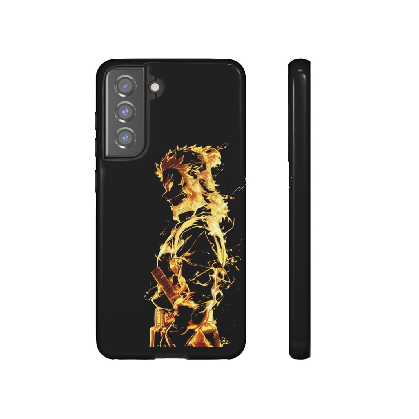 Phone Case - Demon Slayer Rengoku Flame Design Tough Case