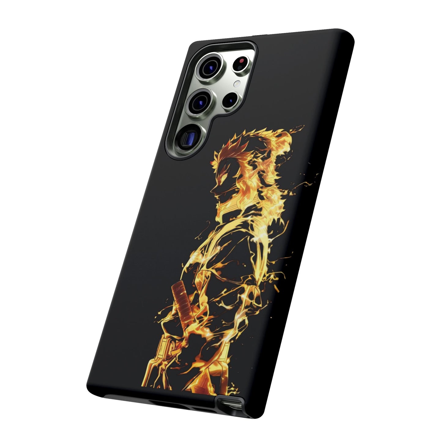 Phone Case - Demon Slayer Rengoku Flame Design Tough Case