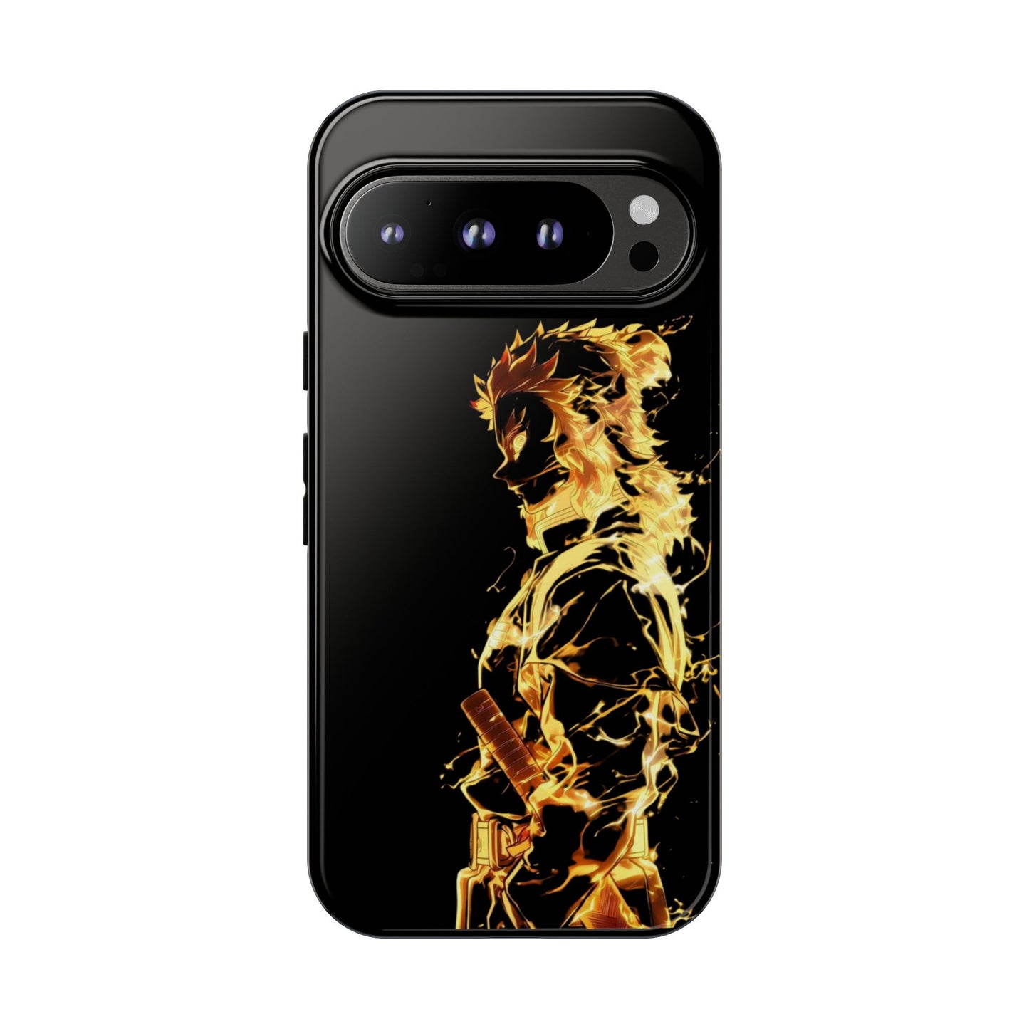 Phone Case - Demon Slayer Rengoku Flame Design Tough Case