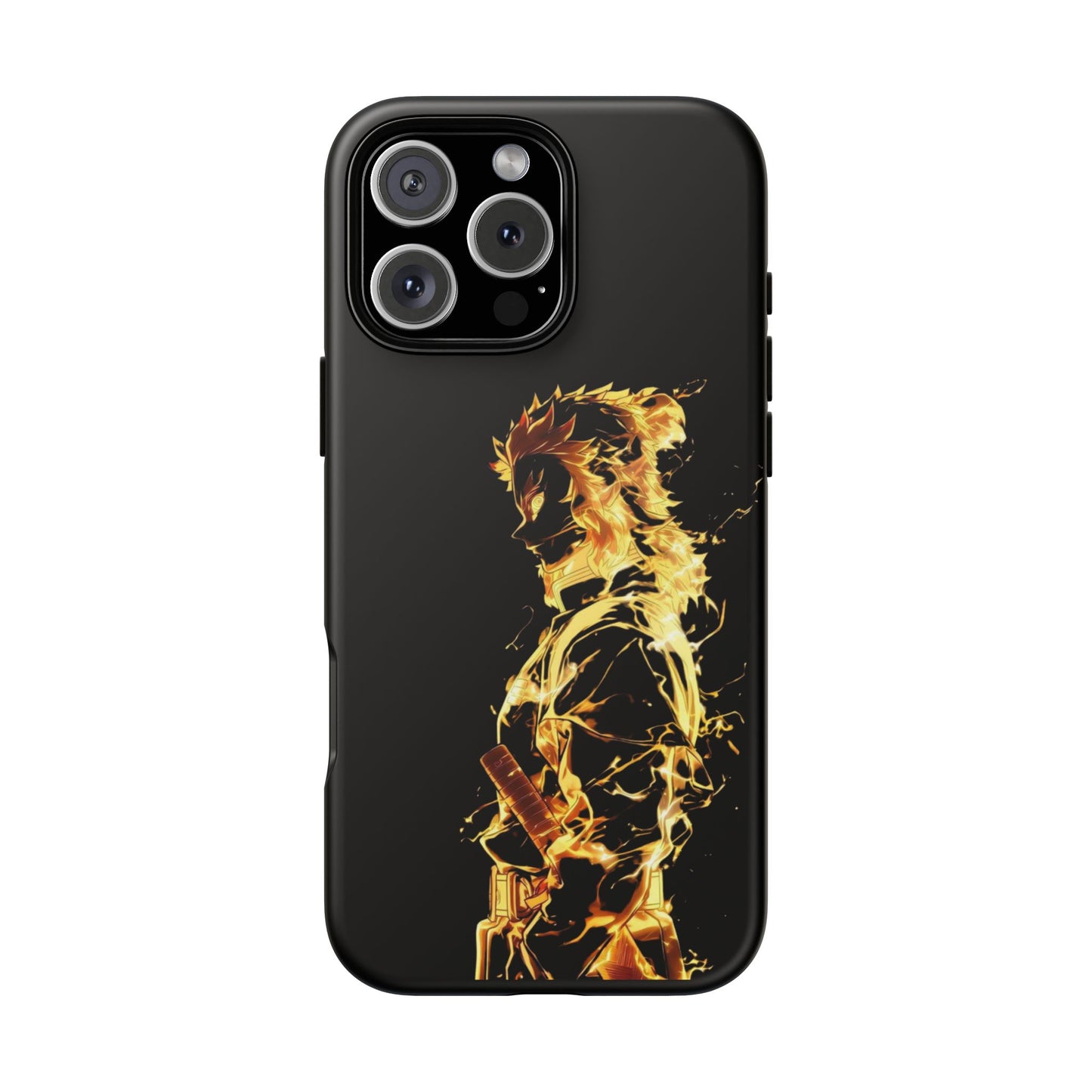 Phone Case - Demon Slayer Rengoku Flame Design Tough Case