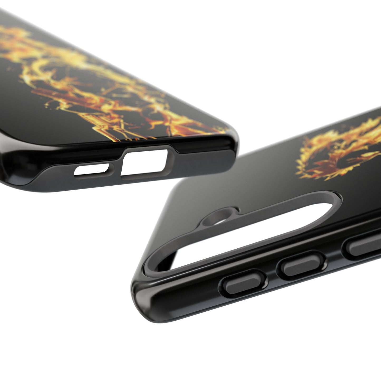 Phone Case - Demon Slayer Rengoku Flame Design Tough Case