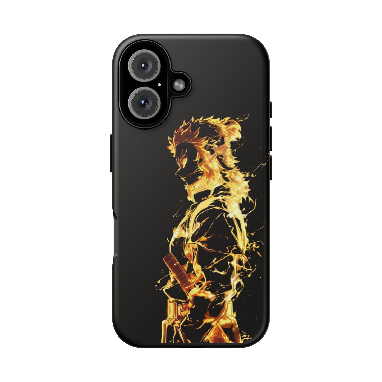 Phone Case - Demon Slayer Rengoku Flame Design Tough Case