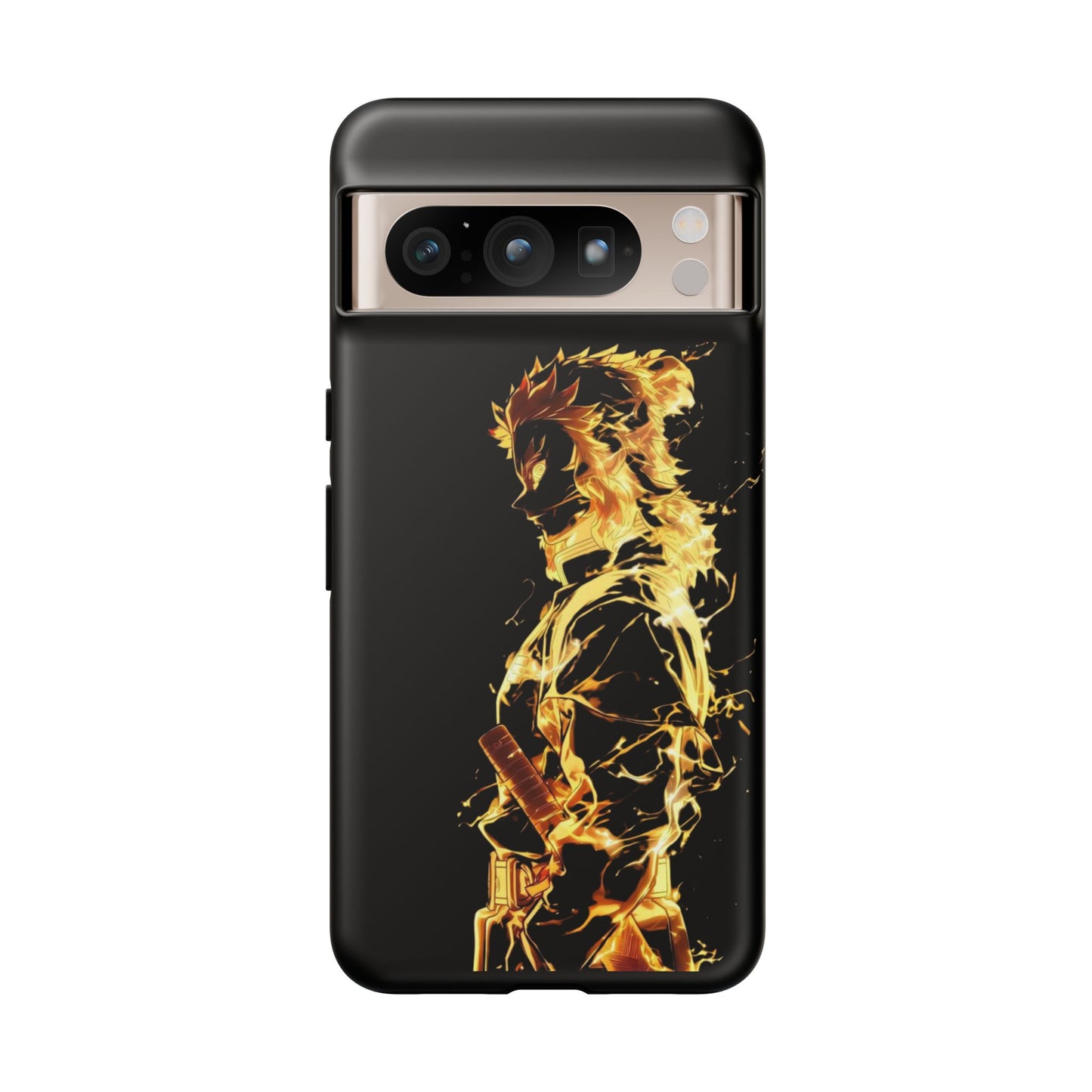 Phone Case - Demon Slayer Rengoku Flame Design Tough Case