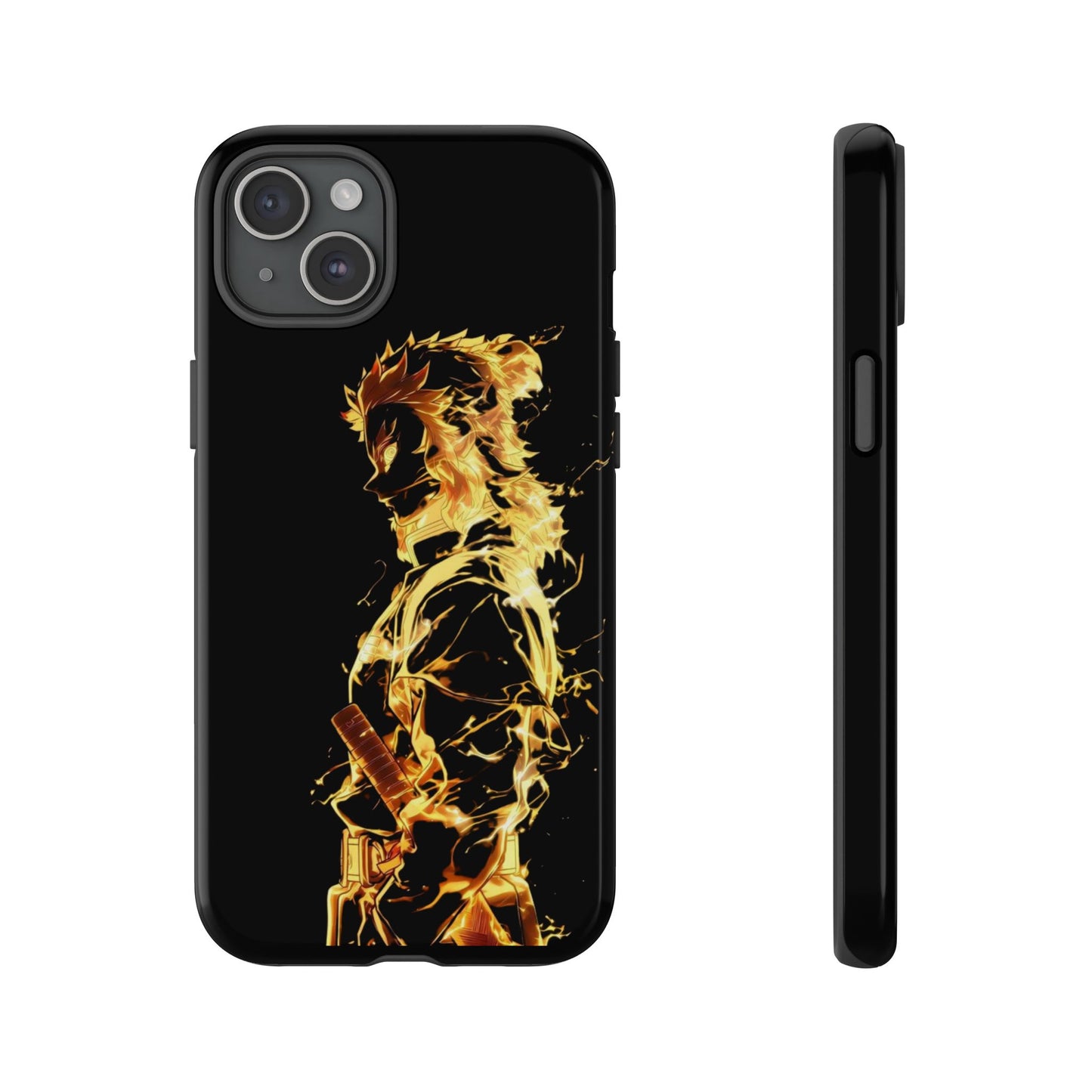 Phone Case - Demon Slayer Rengoku Flame Design Tough Case