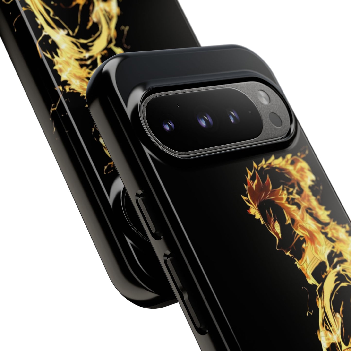 Phone Case - Demon Slayer Rengoku Flame Design Tough Case