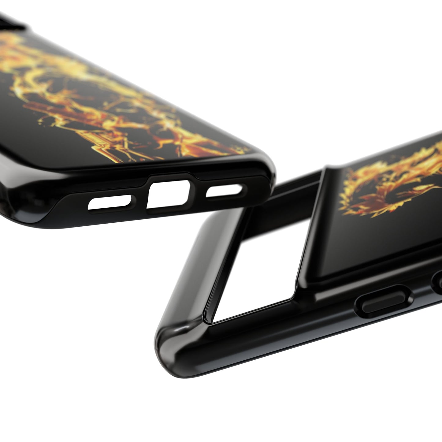 Phone Case - Demon Slayer Rengoku Flame Design Tough Case