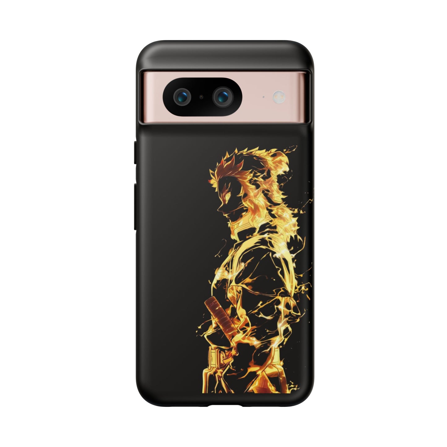 Phone Case - Demon Slayer Rengoku Flame Design Tough Case