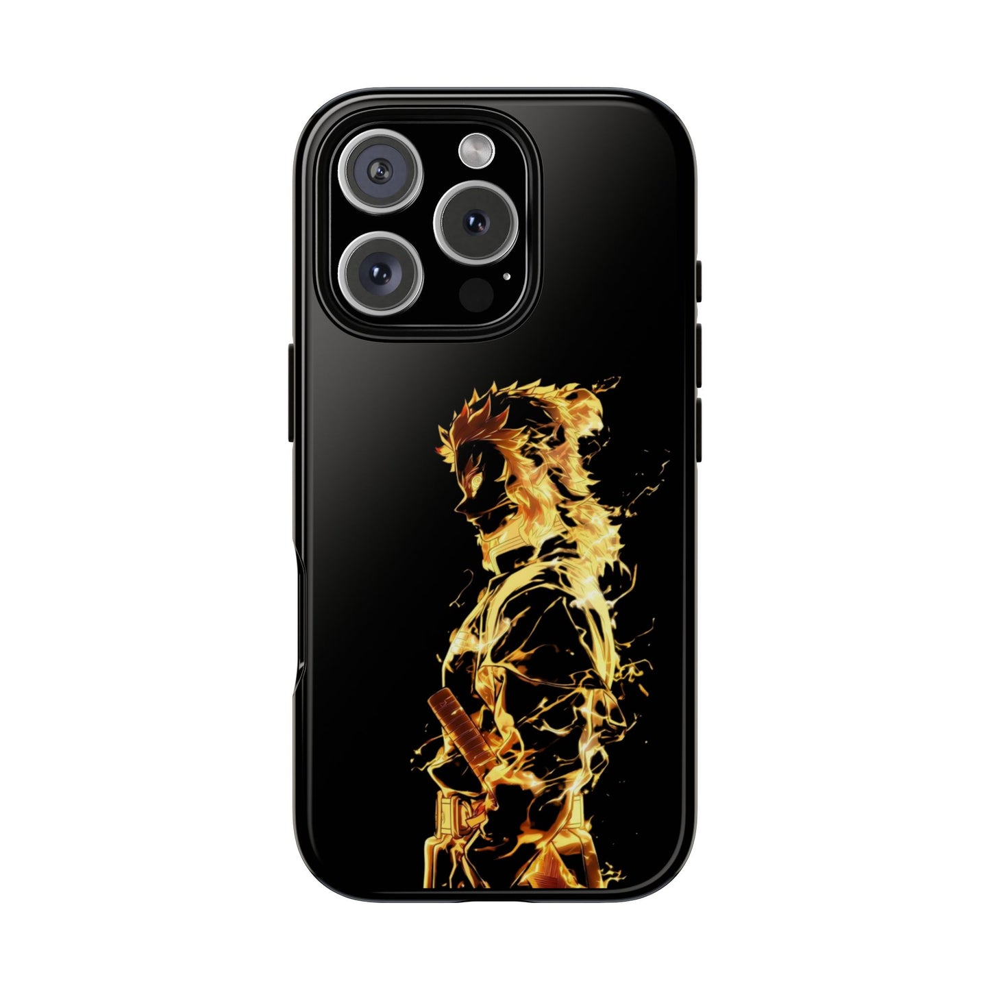 Phone Case - Demon Slayer Rengoku Flame Design Tough Case