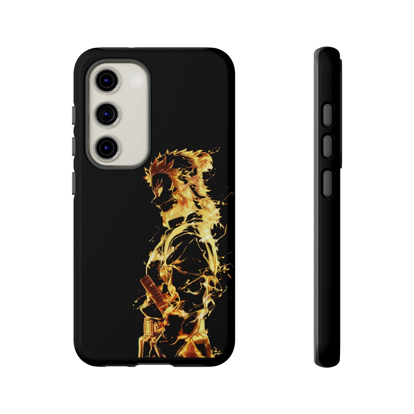 Phone Case - Demon Slayer Rengoku Flame Design Tough Case