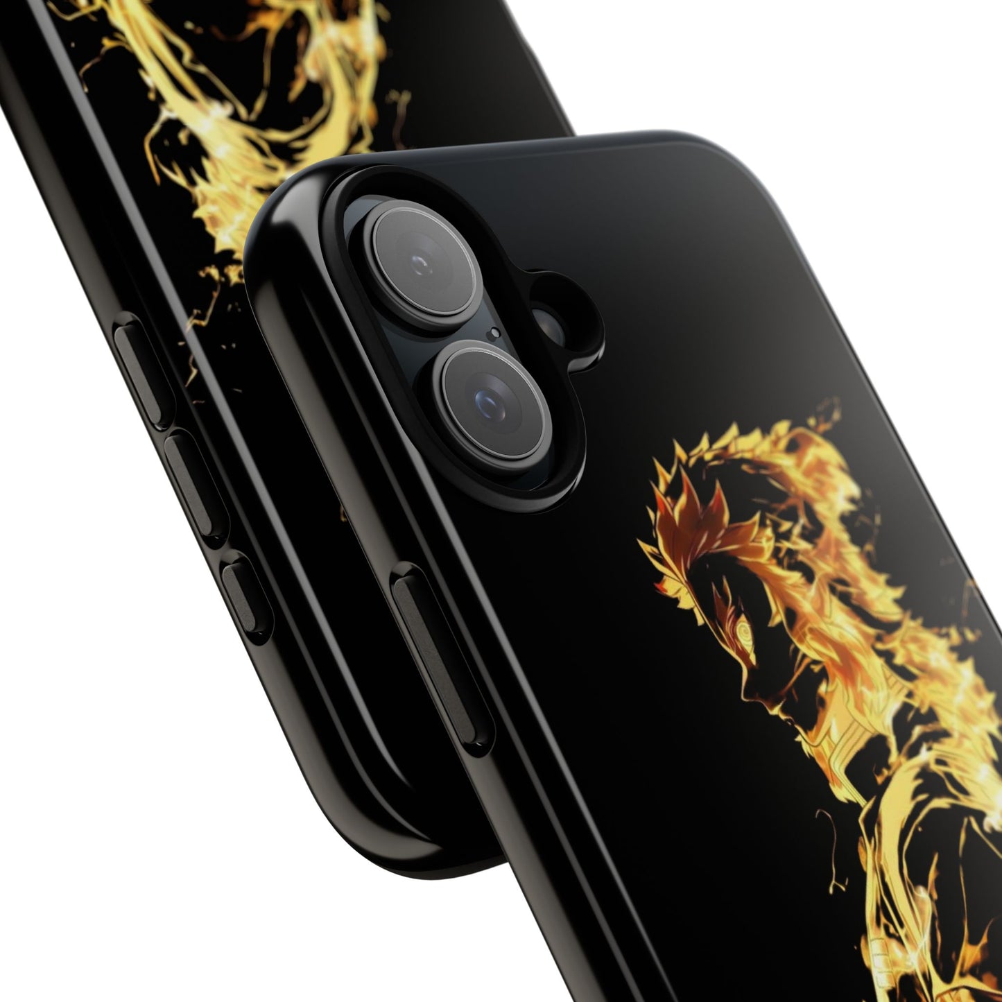 Phone Case - Demon Slayer Rengoku Flame Design Tough Case