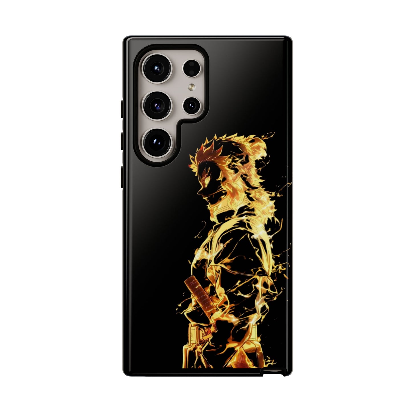 Phone Case - Demon Slayer Rengoku Flame Design Tough Case