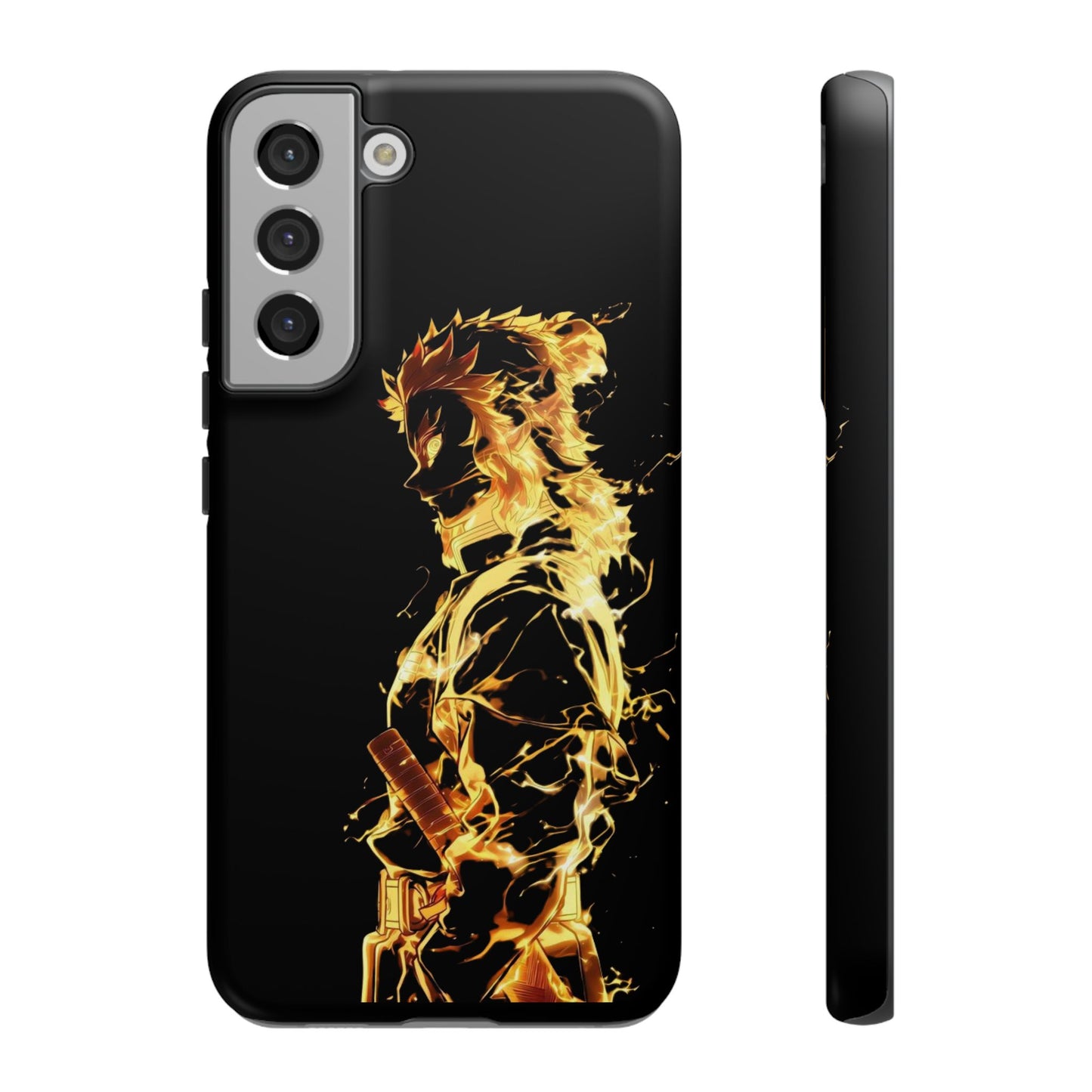 Phone Case - Demon Slayer Rengoku Flame Design Tough Case