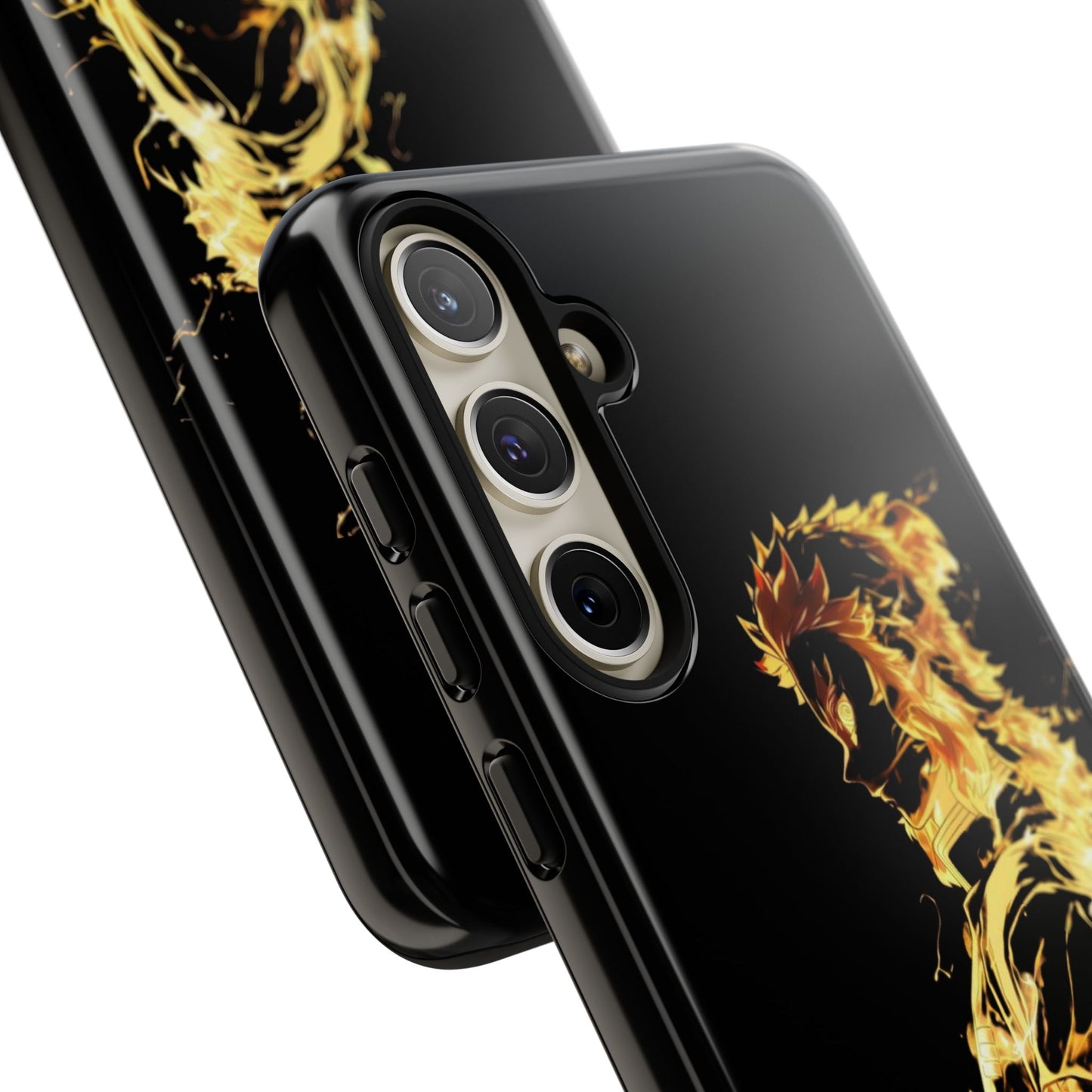 Phone Case - Demon Slayer Rengoku Flame Design Tough Case