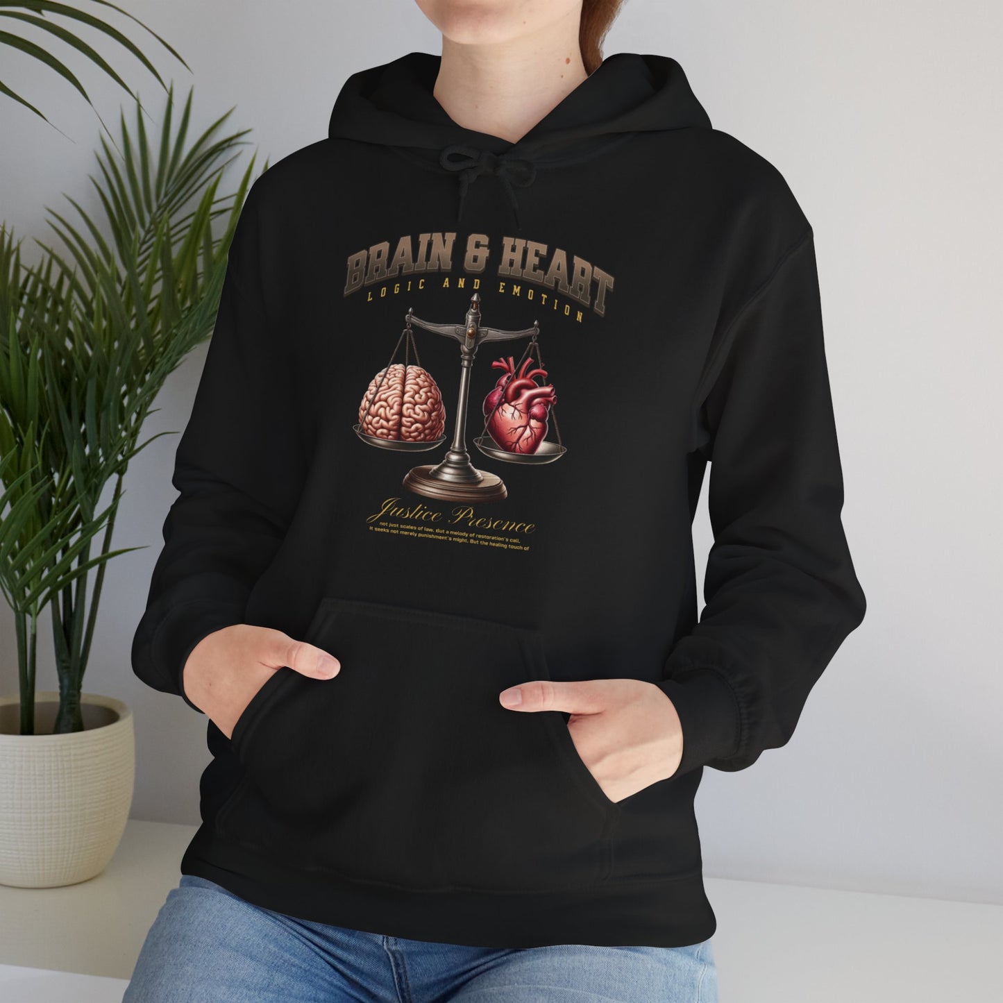 Brain and Heart Unisex Hoodie