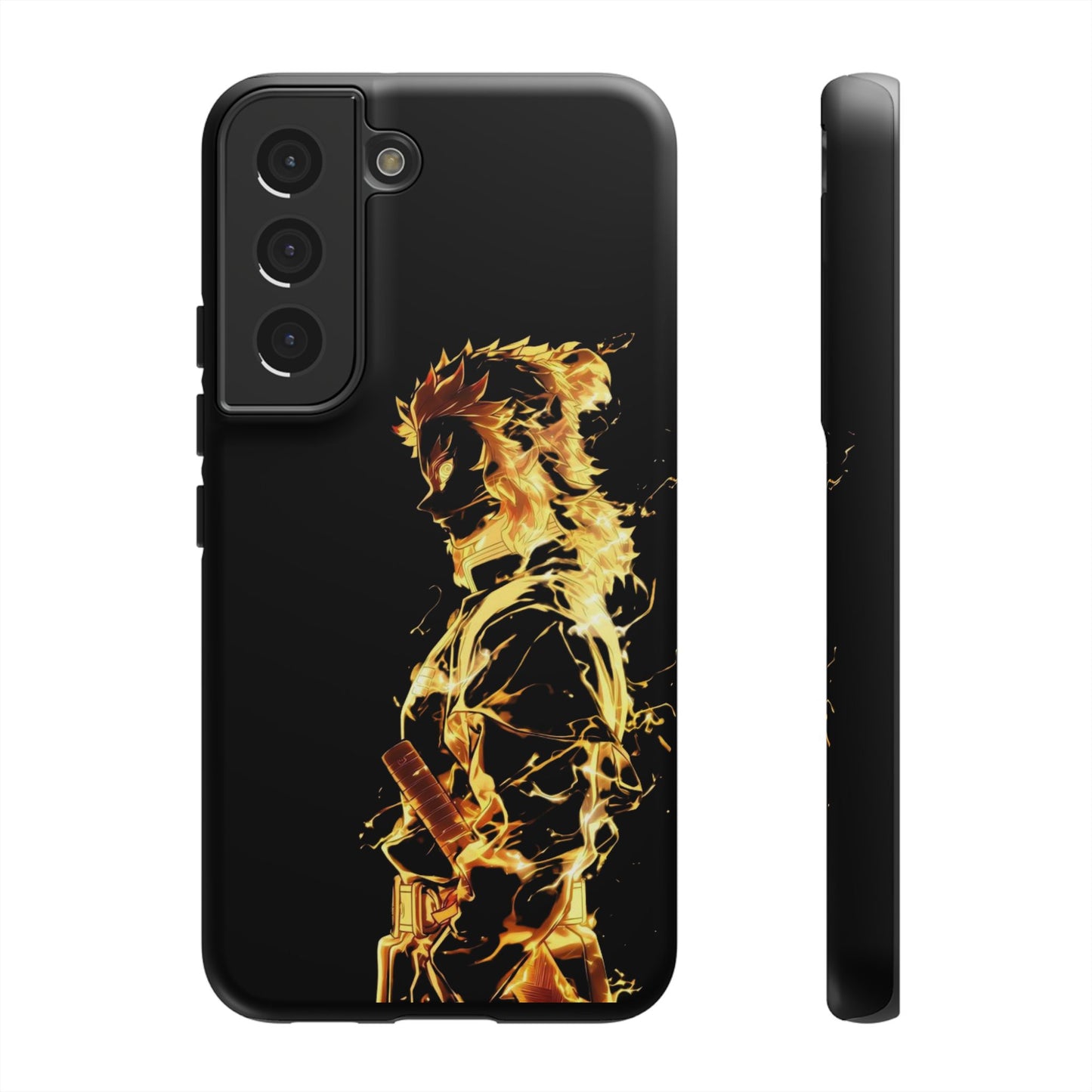 Phone Case - Demon Slayer Rengoku Flame Design Tough Case