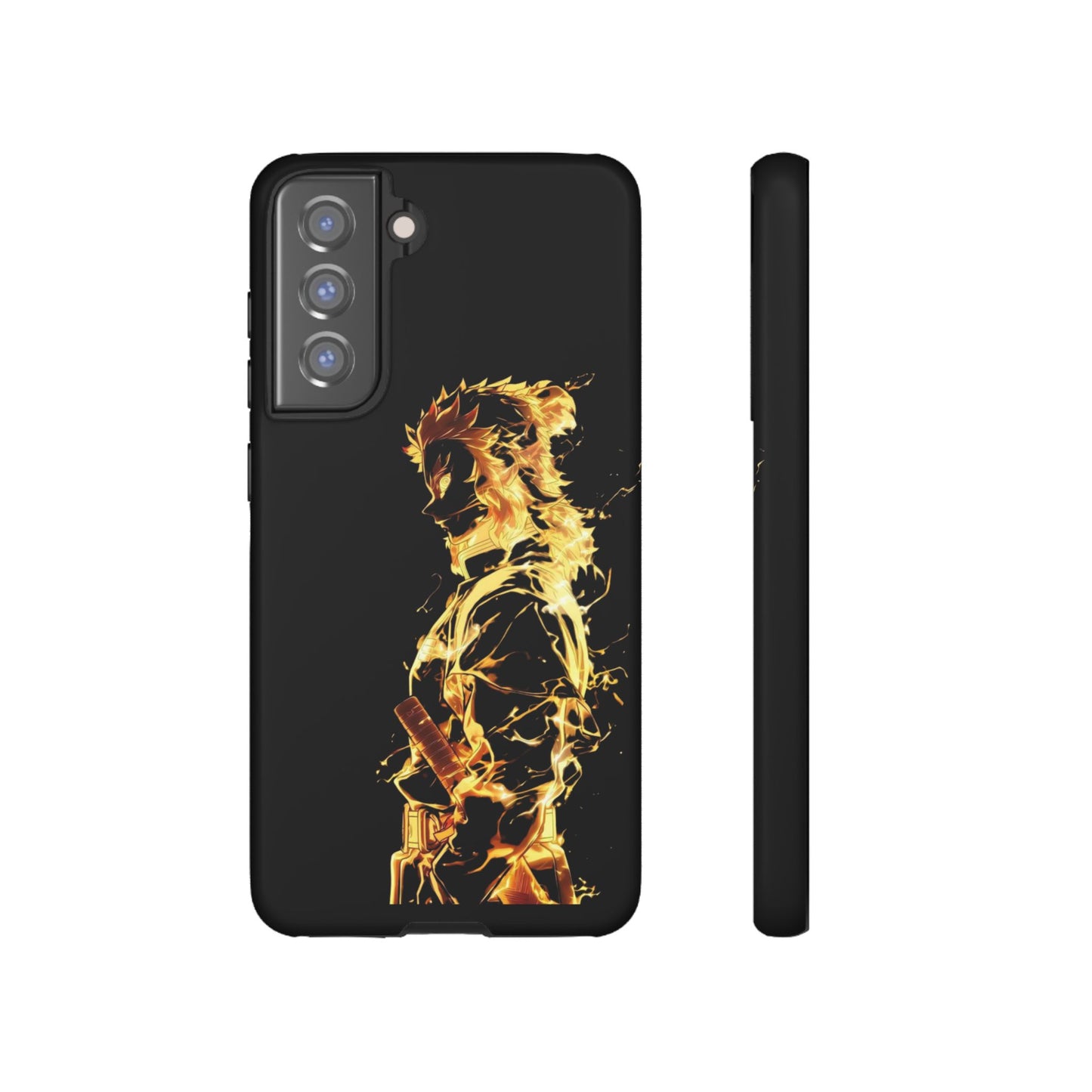 Phone Case - Demon Slayer Rengoku Flame Design Tough Case