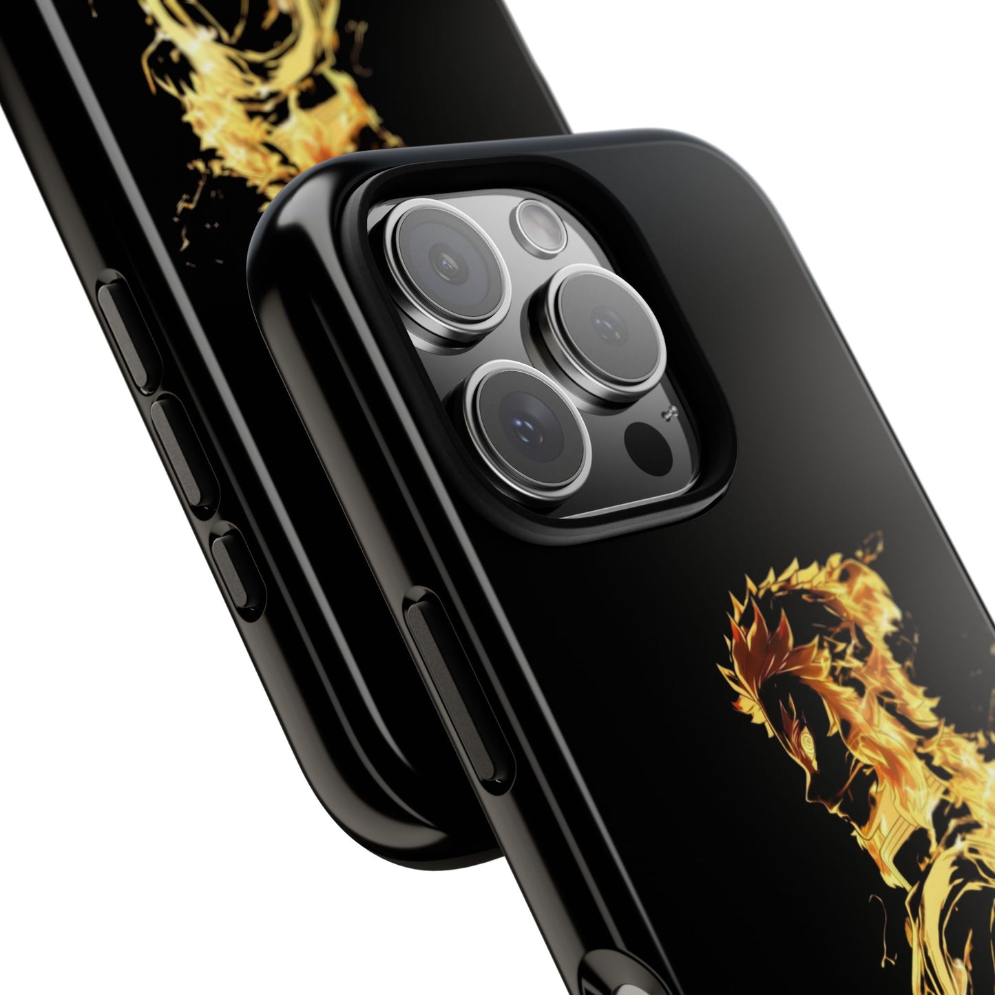 Phone Case - Demon Slayer Rengoku Flame Design Tough Case