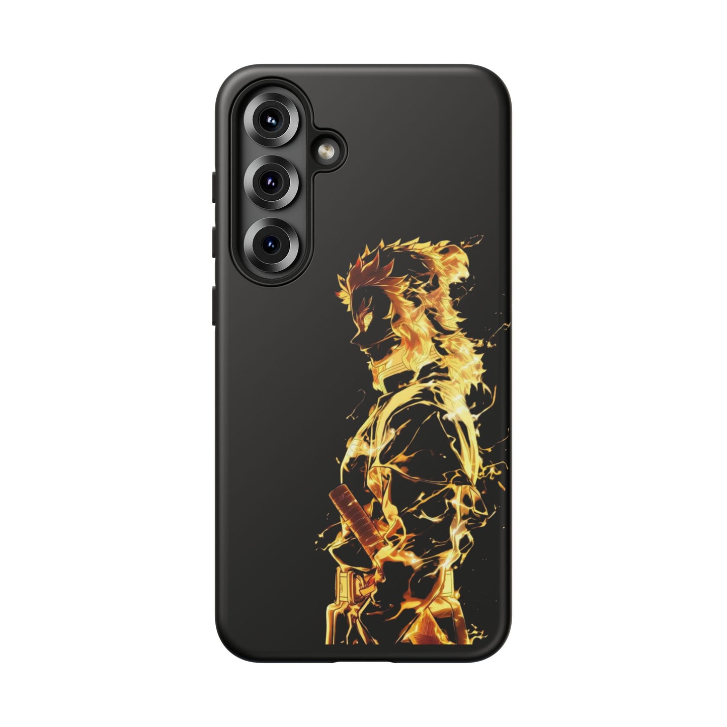 Phone Case - Demon Slayer Rengoku Flame Design Tough Case