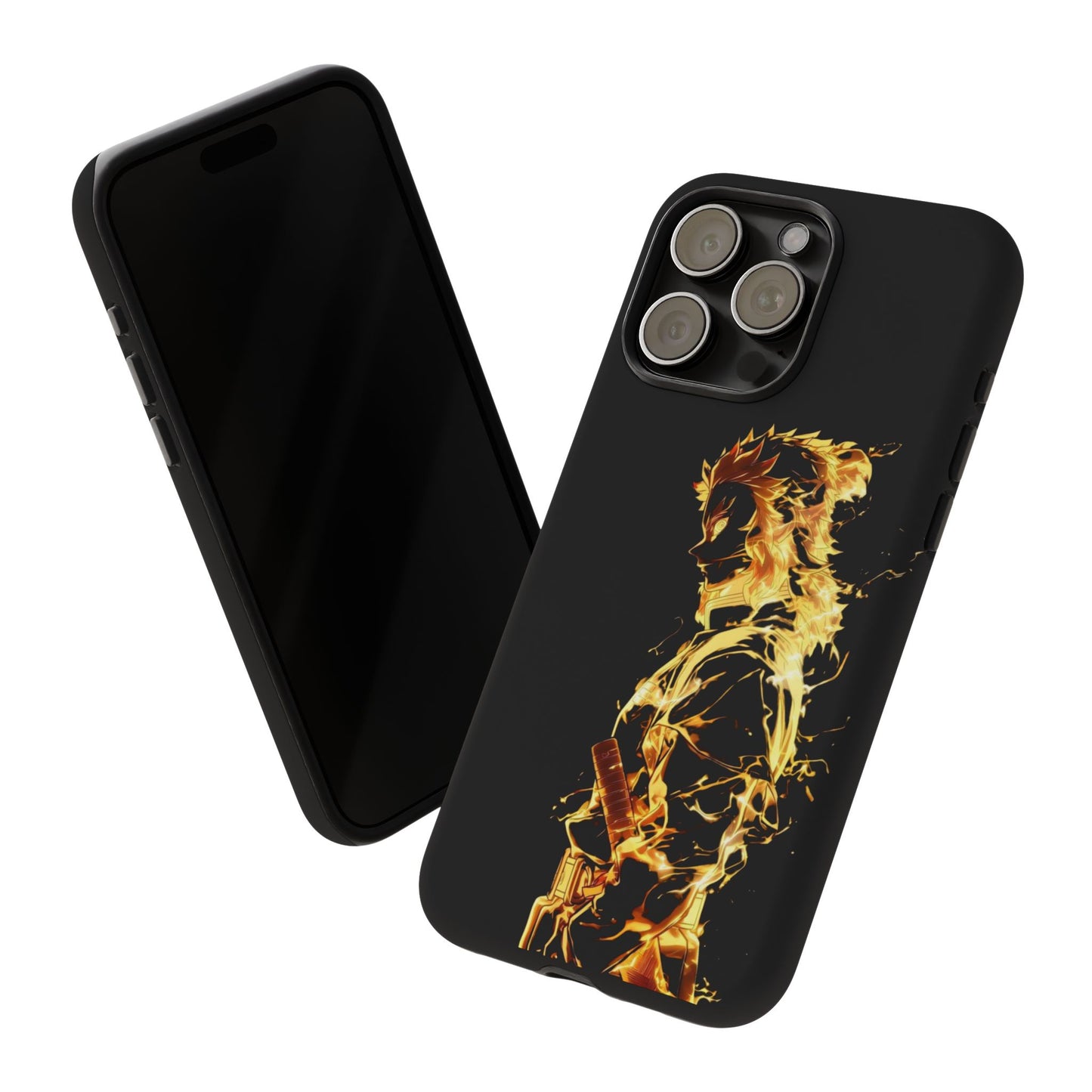 Phone Case - Demon Slayer Rengoku Flame Design Tough Case