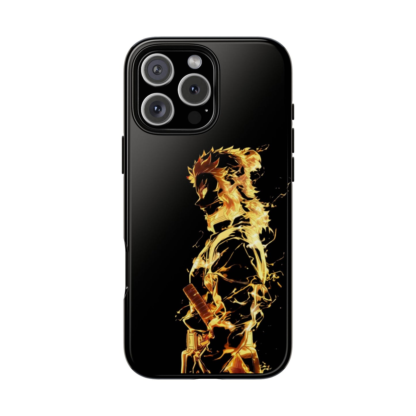 Phone Case - Demon Slayer Rengoku Flame Design Tough Case