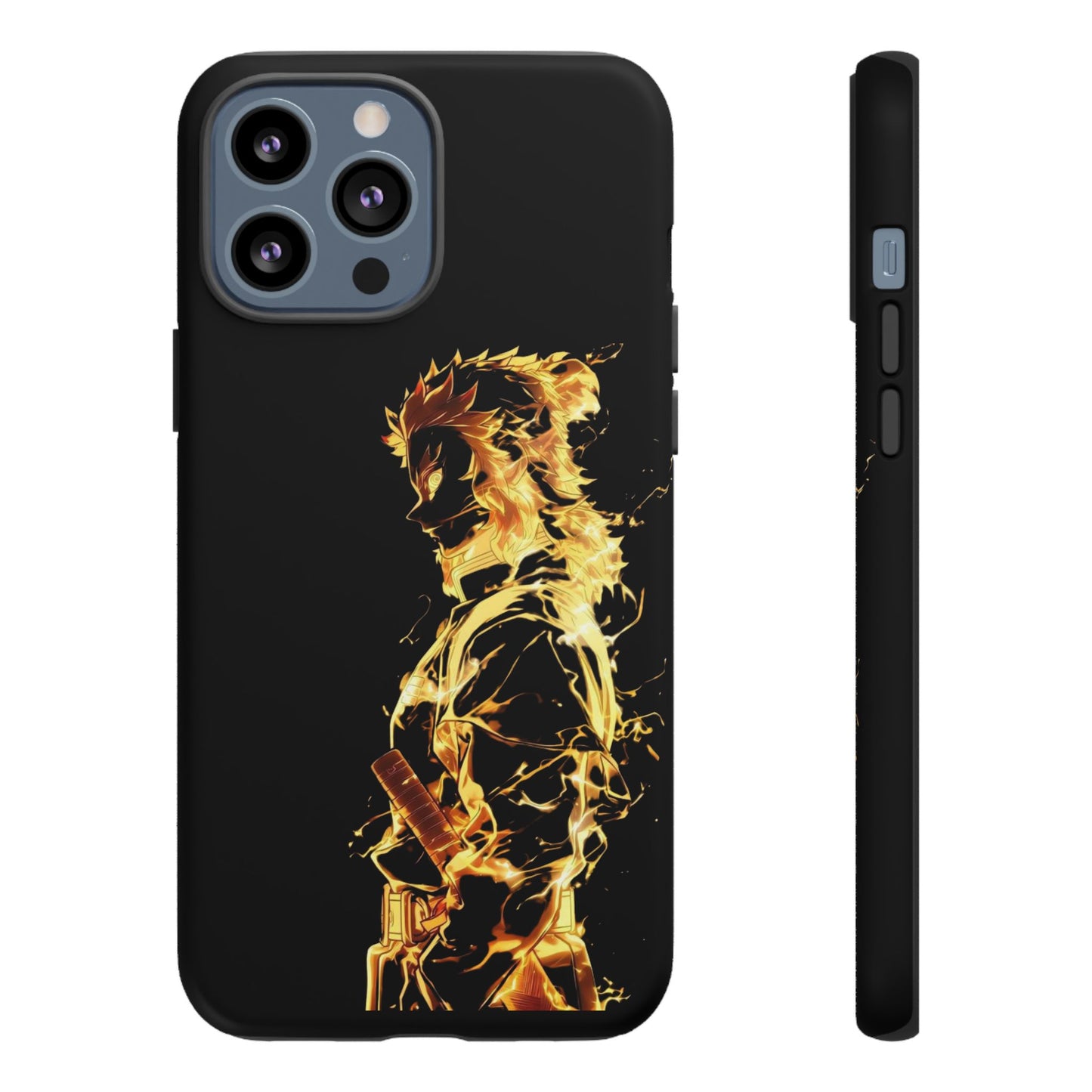 Phone Case - Demon Slayer Rengoku Flame Design Tough Case