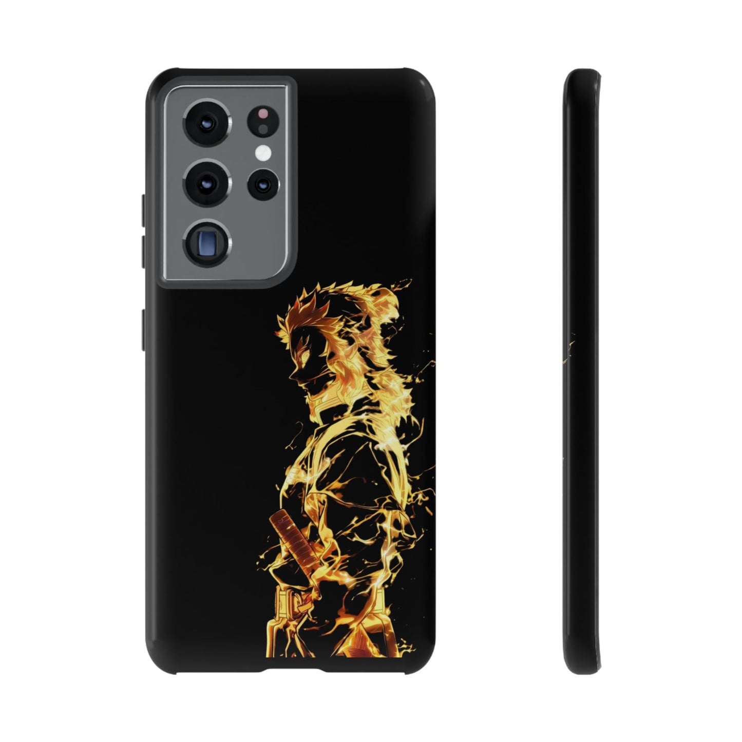 Phone Case - Demon Slayer Rengoku Flame Design Tough Case