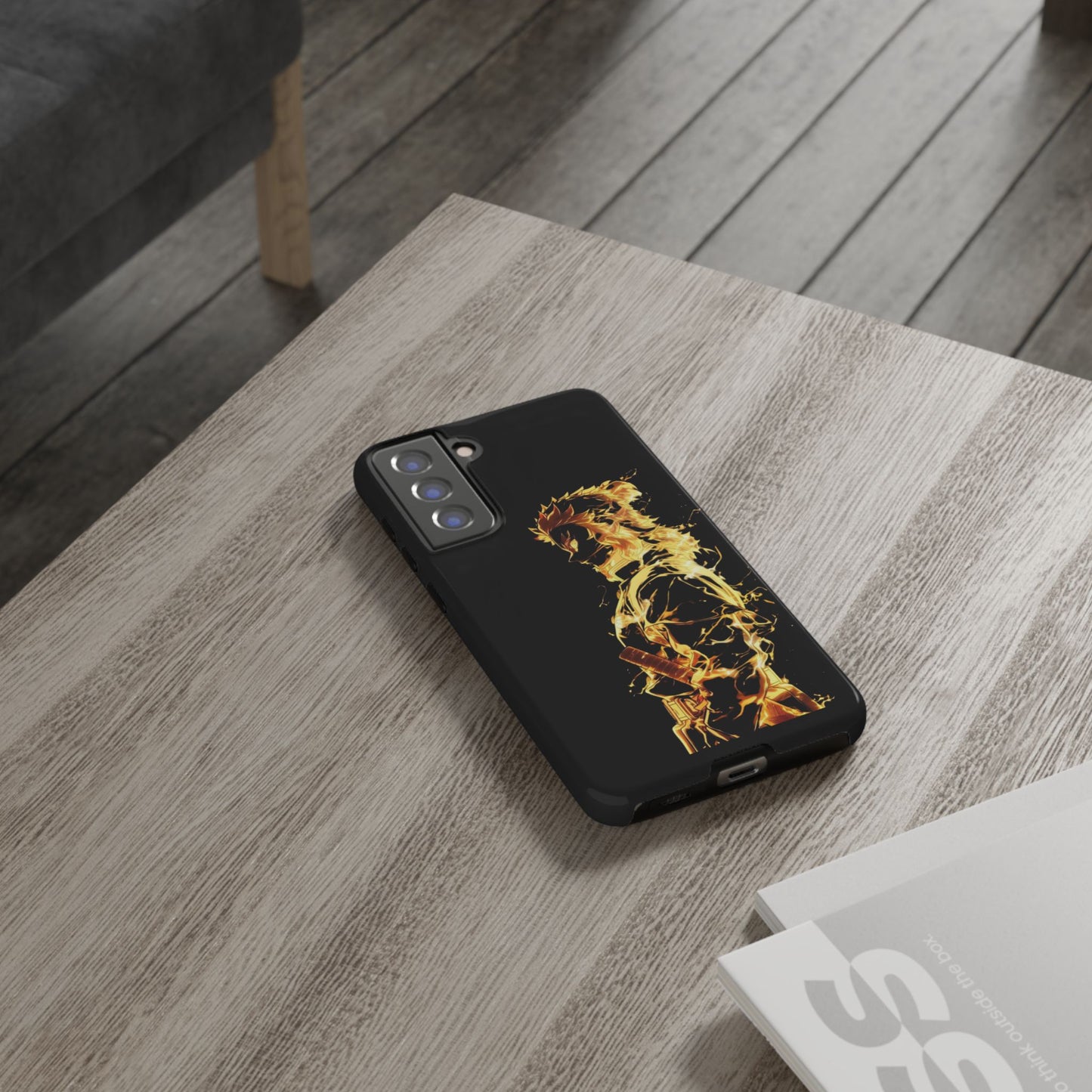 Phone Case - Demon Slayer Rengoku Flame Design Tough Case