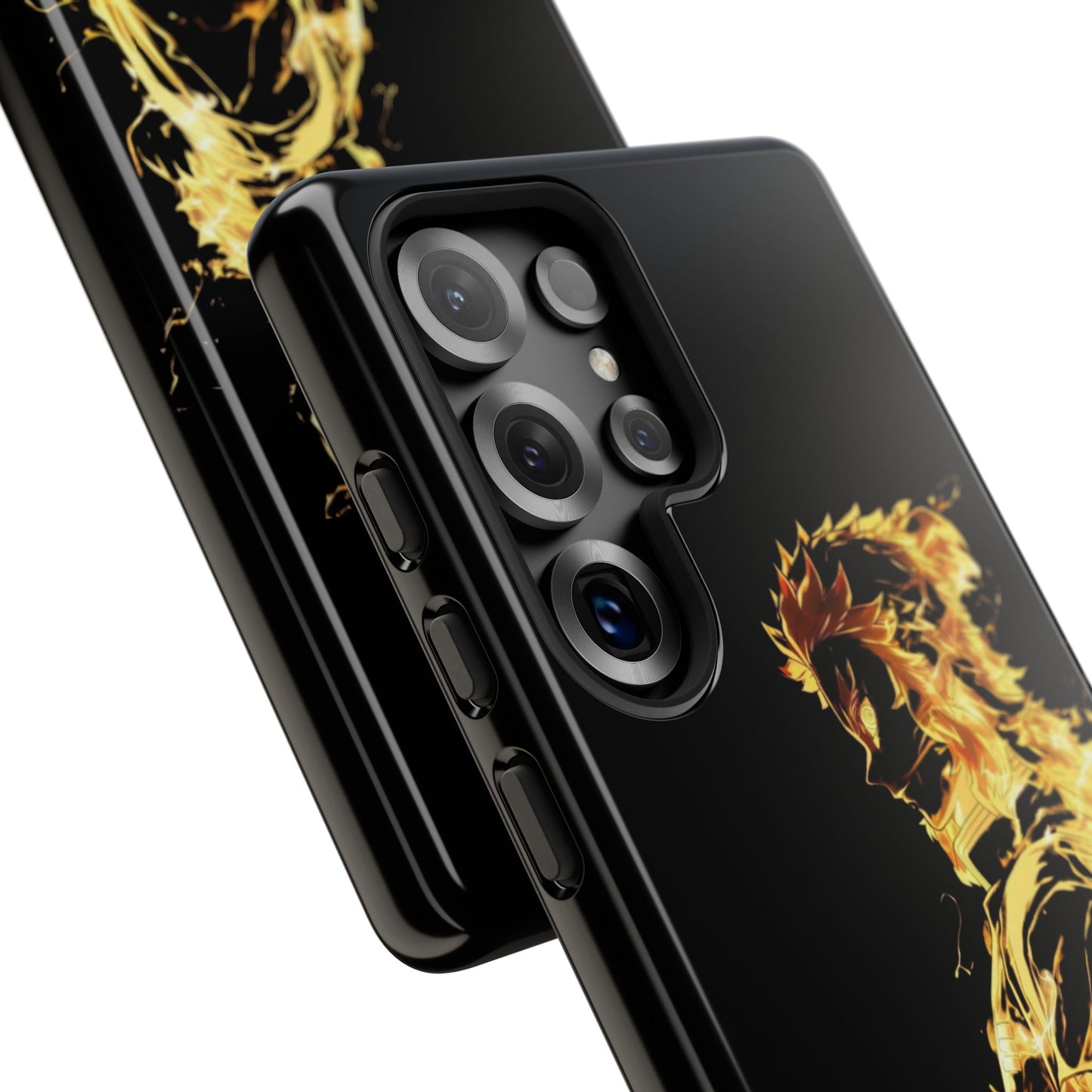 Phone Case - Demon Slayer Rengoku Flame Design Tough Case