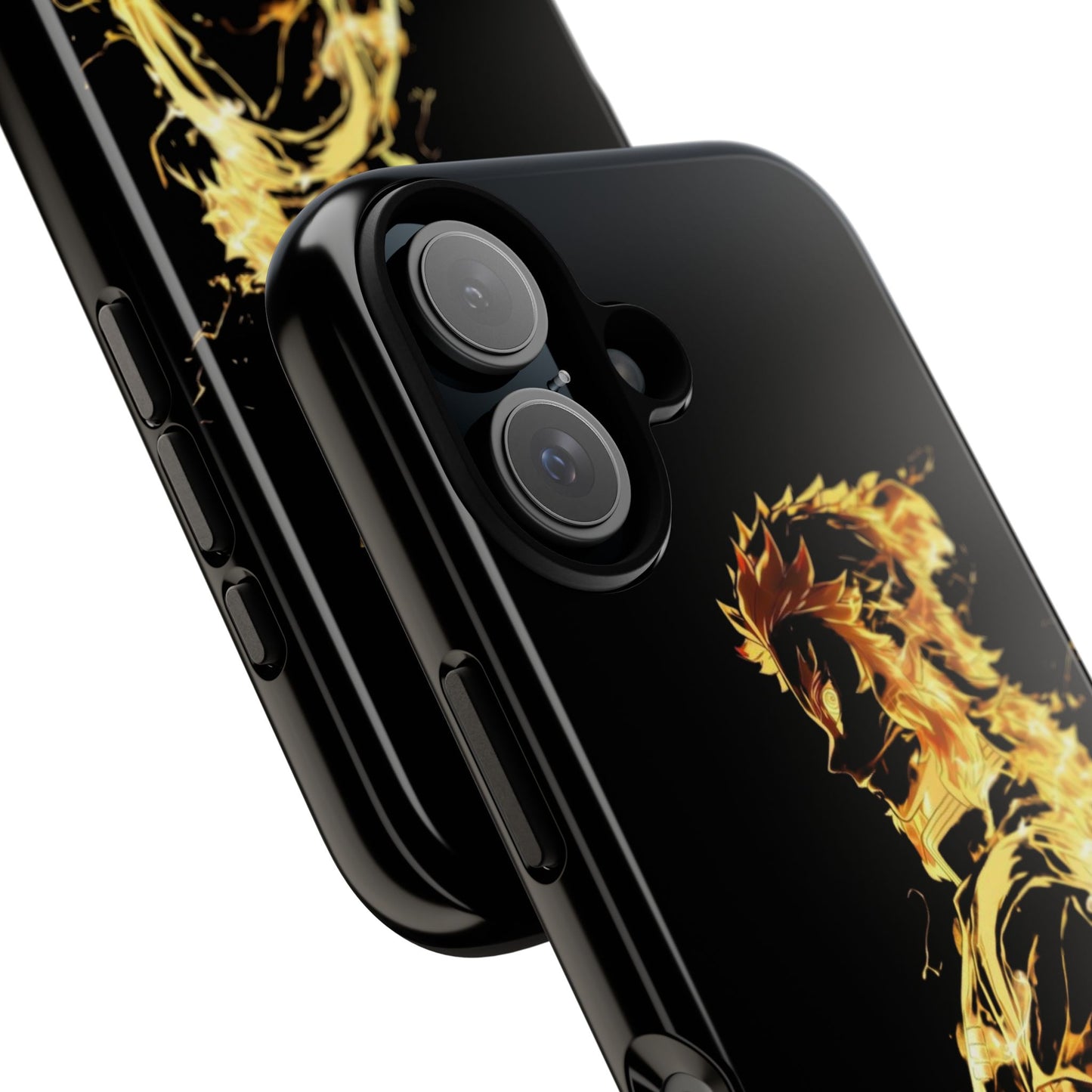 Phone Case - Demon Slayer Rengoku Flame Design Tough Case