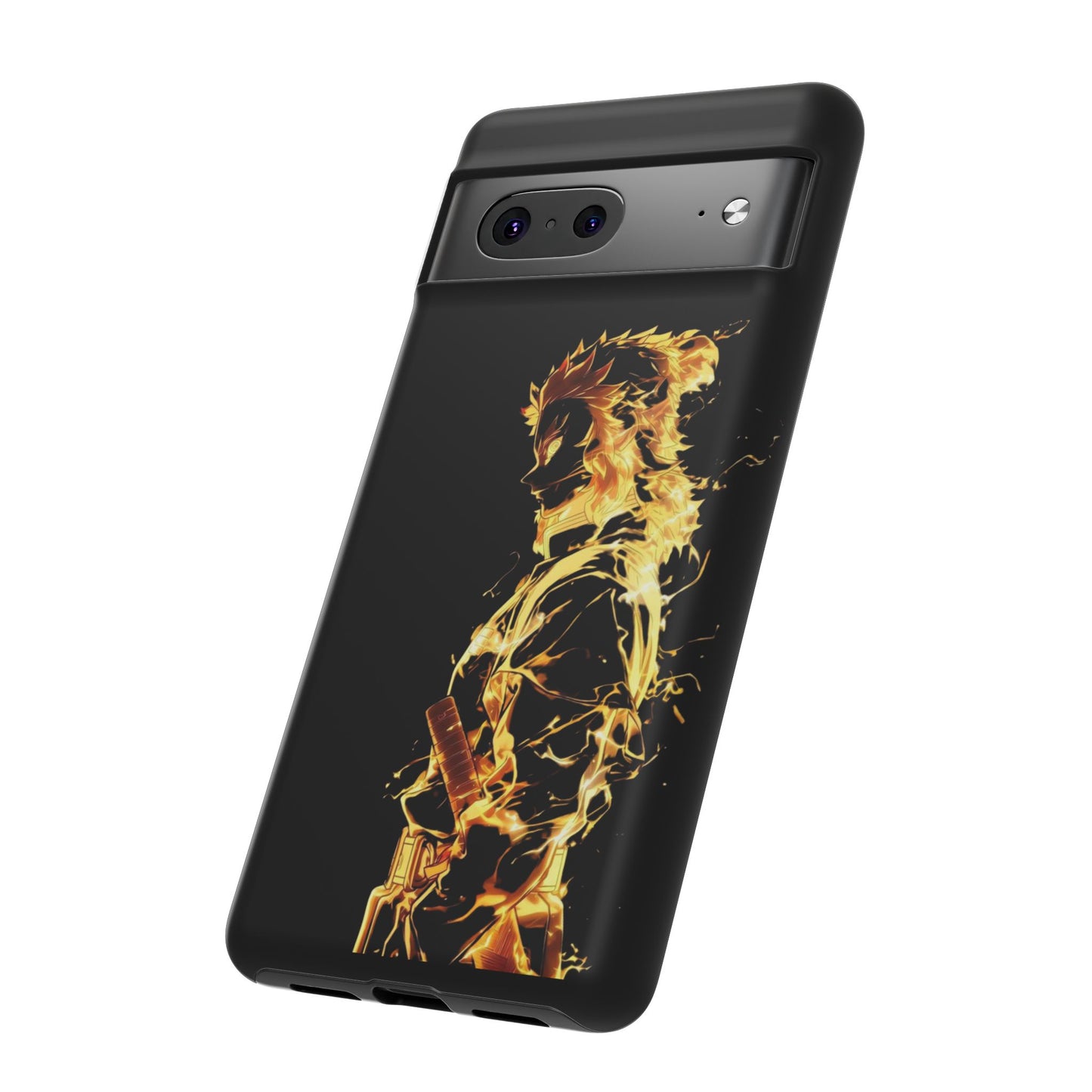 Phone Case - Demon Slayer Rengoku Flame Design Tough Case