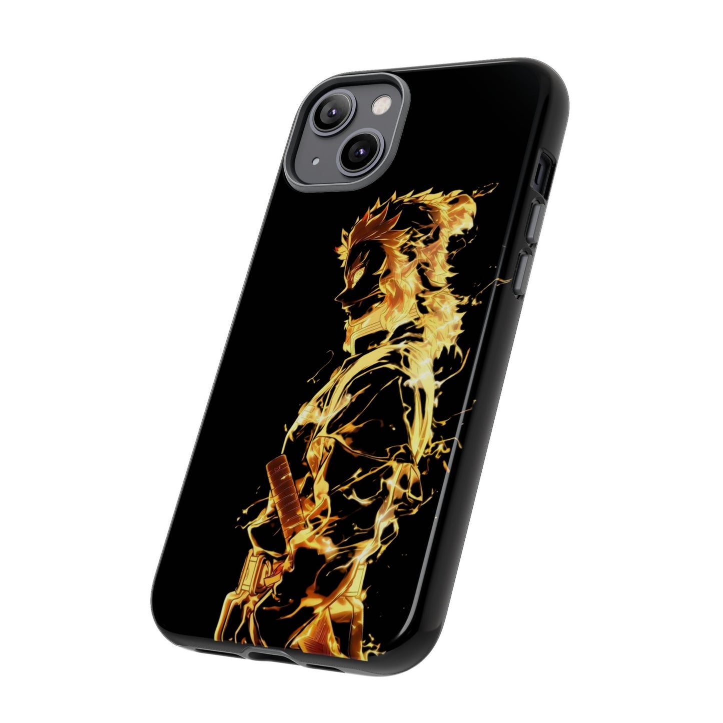 Phone Case - Demon Slayer Rengoku Flame Design Tough Case