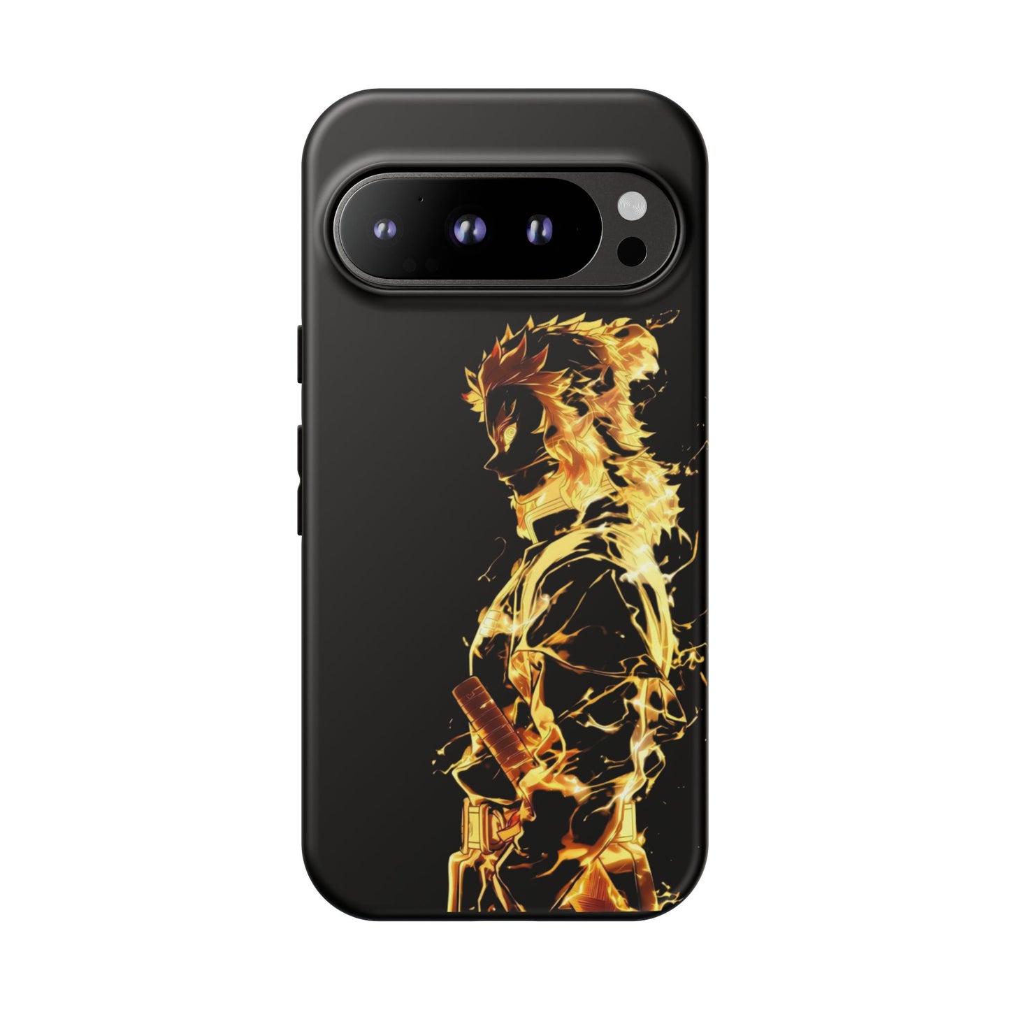 Phone Case - Demon Slayer Rengoku Flame Design Tough Case